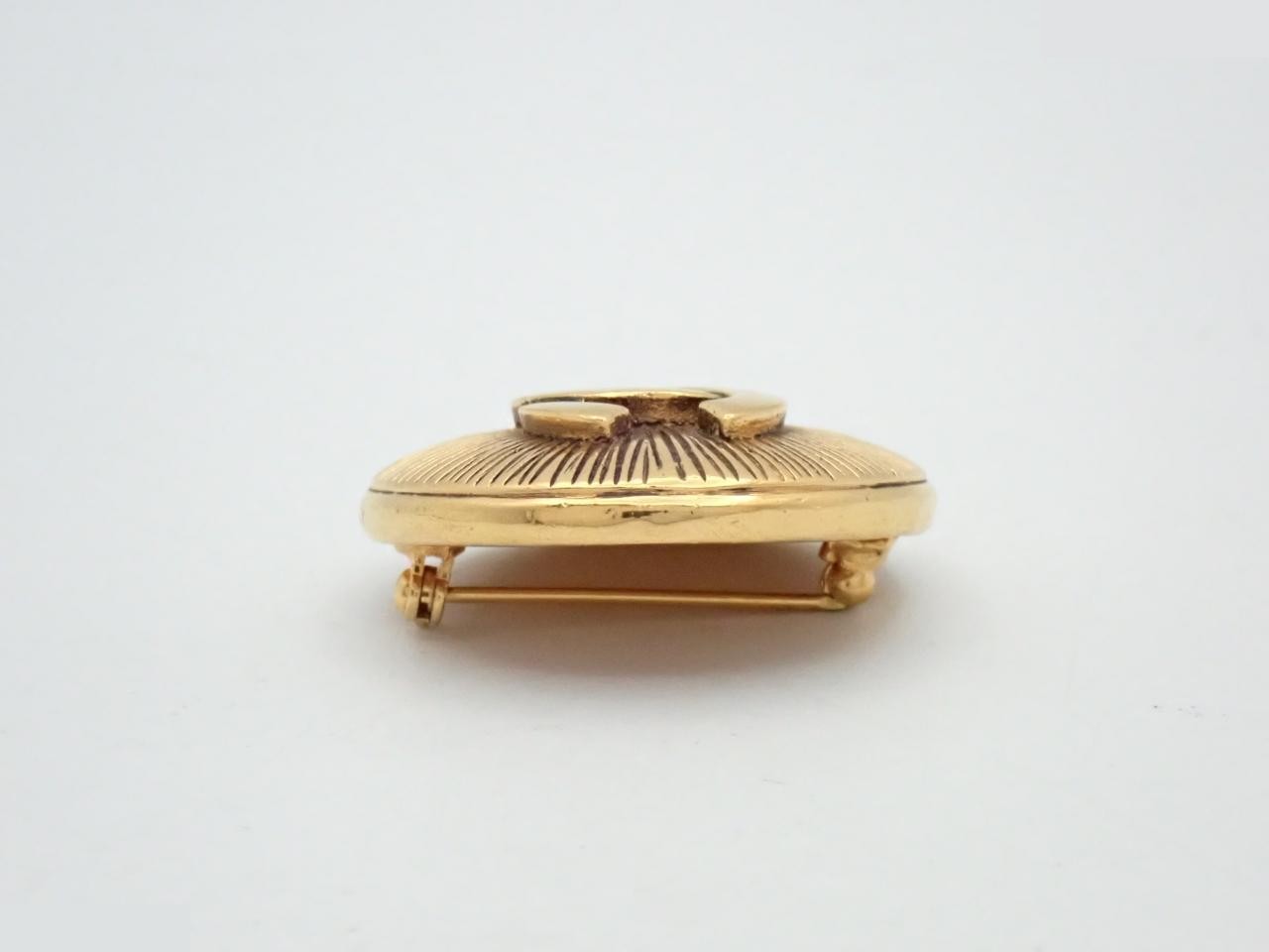 Coco Mark Gold Brooch — view 3