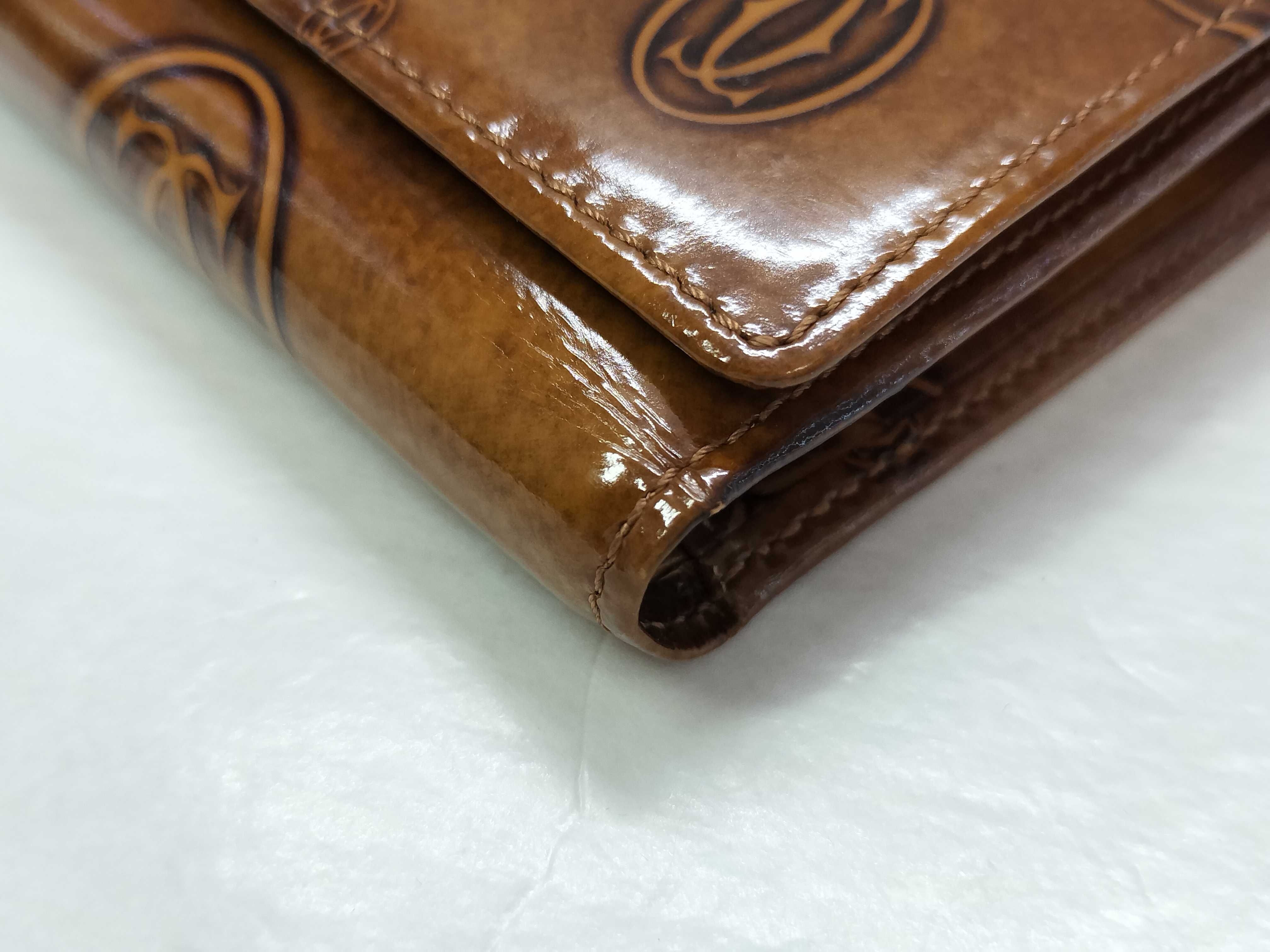 Happy Birthday / Bi-fold wallet / Enamel / Brown / Authenticity verified — view 3