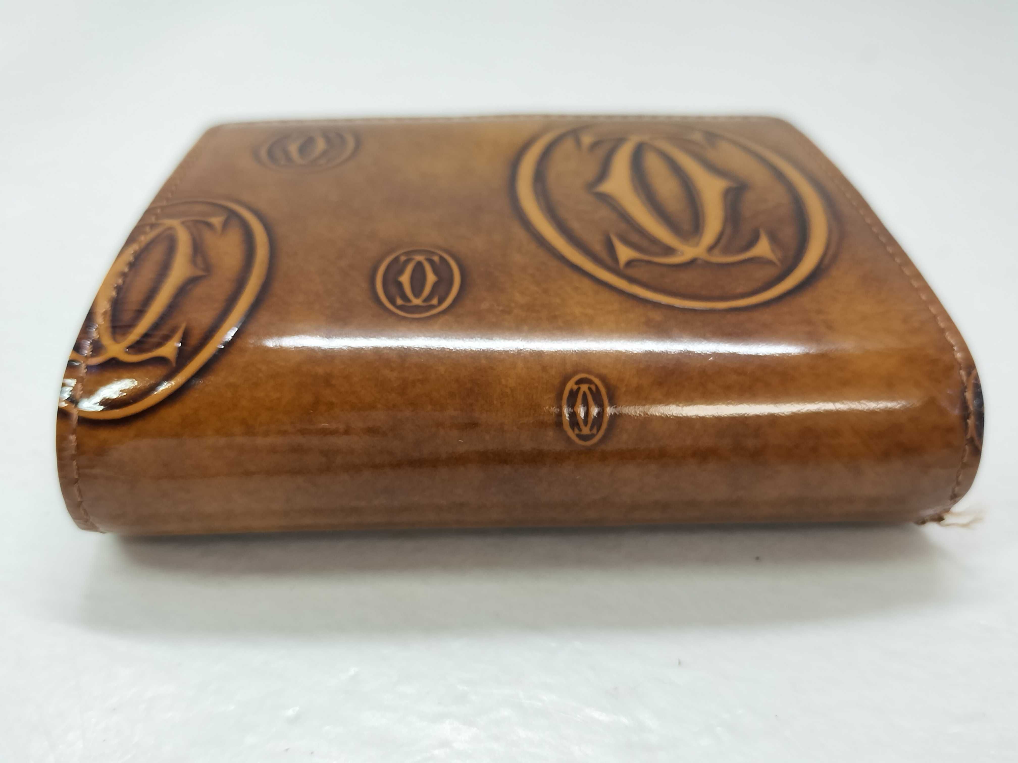 Happy Birthday / Bi-fold wallet / Enamel / Brown / Authenticity verified — view 4