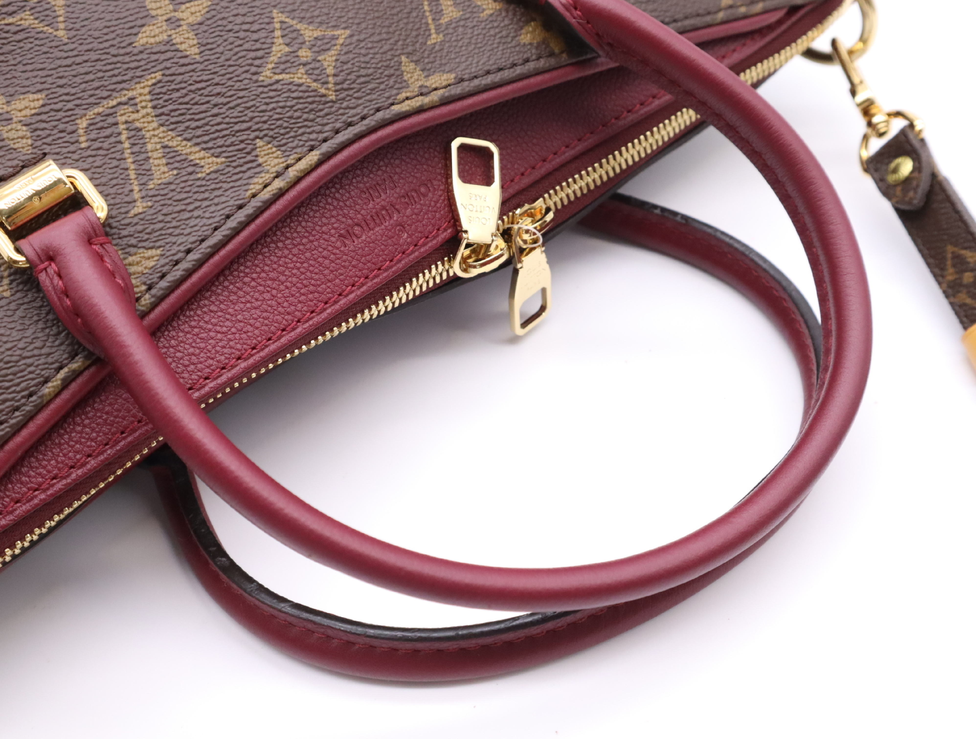 M43705 Monogram Pallas Rose Bruyère Handbag with Shoulder Strap and Dust Bag — view 13