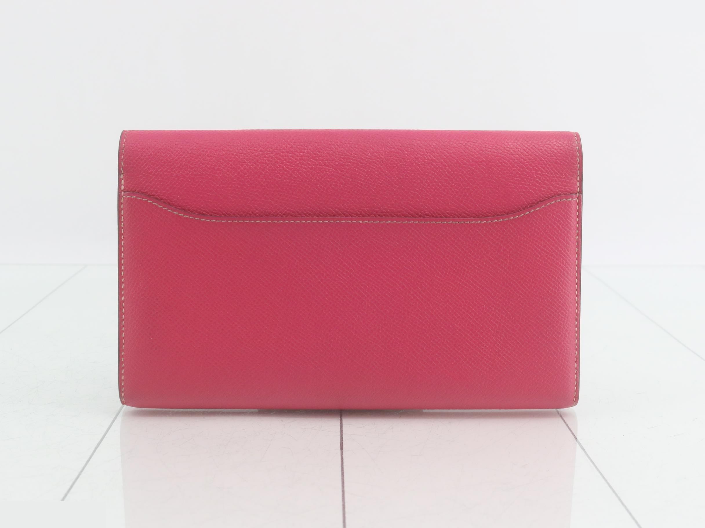 Constance Leather Bi-fold Long Wallet R Stamp — view 2