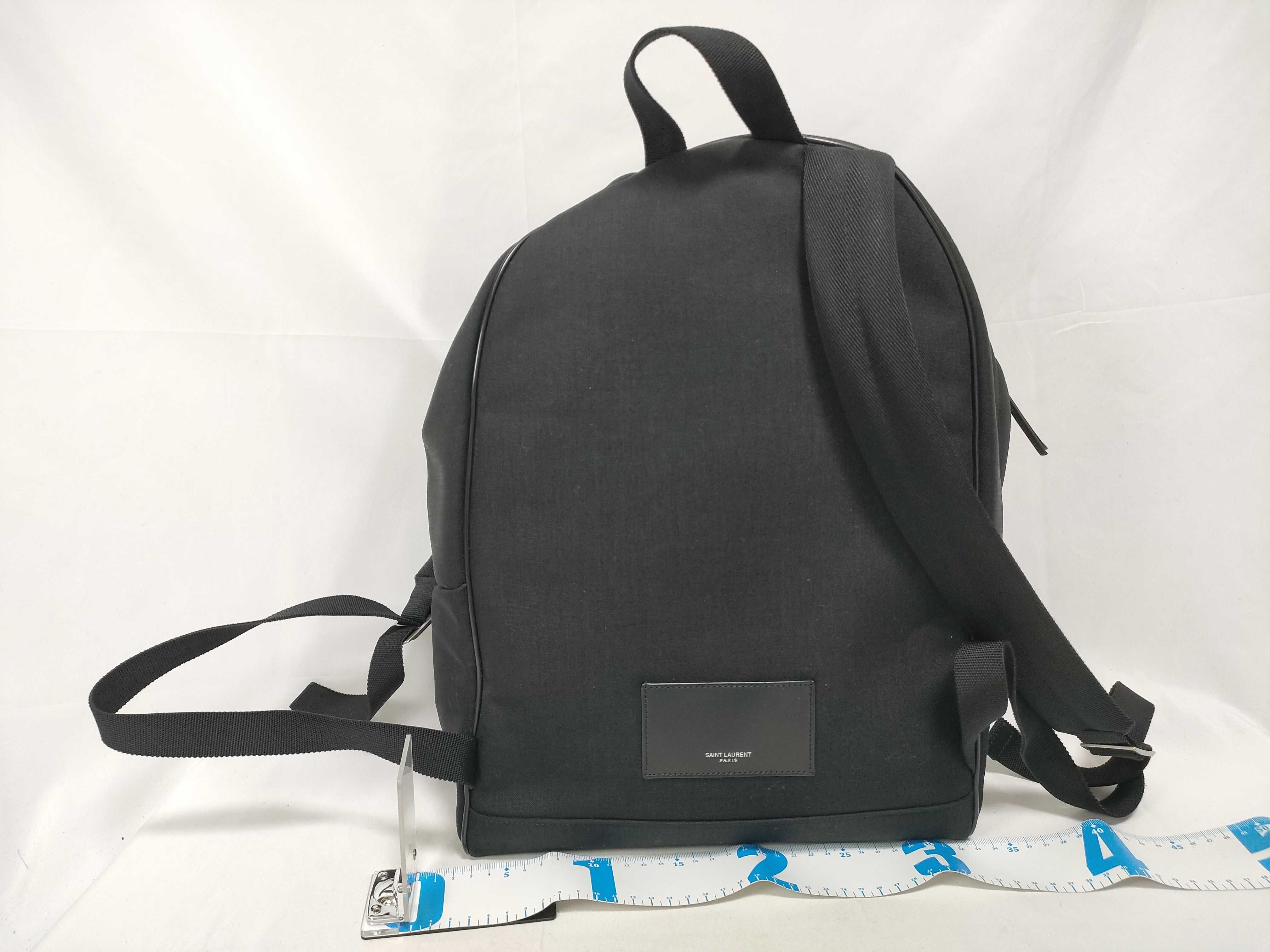 City Canvas x Leather Backpack/Rucksack, Black, 534967 — view 2