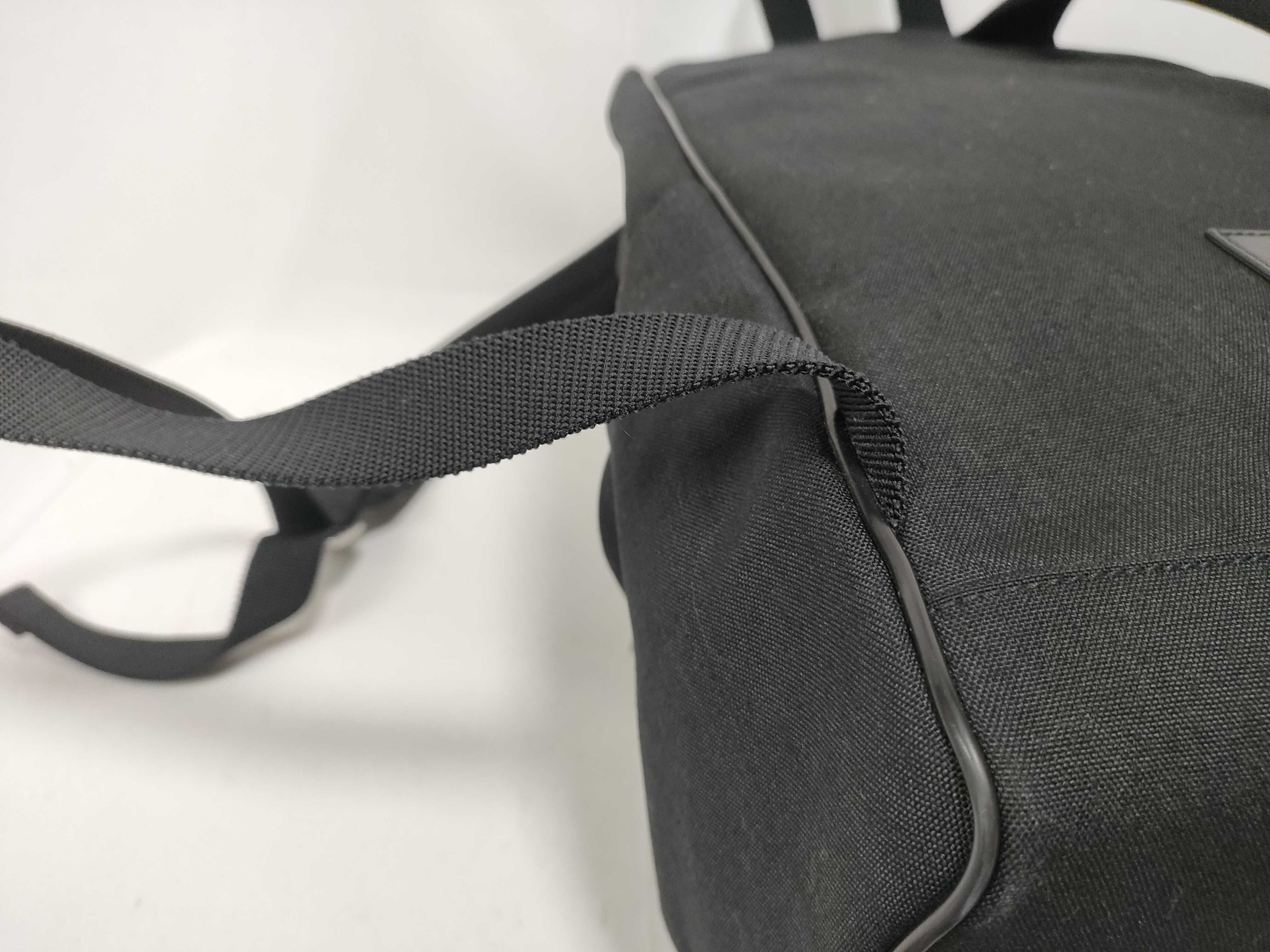 City Canvas x Leather Backpack/Rucksack, Black, 534967 — view 7