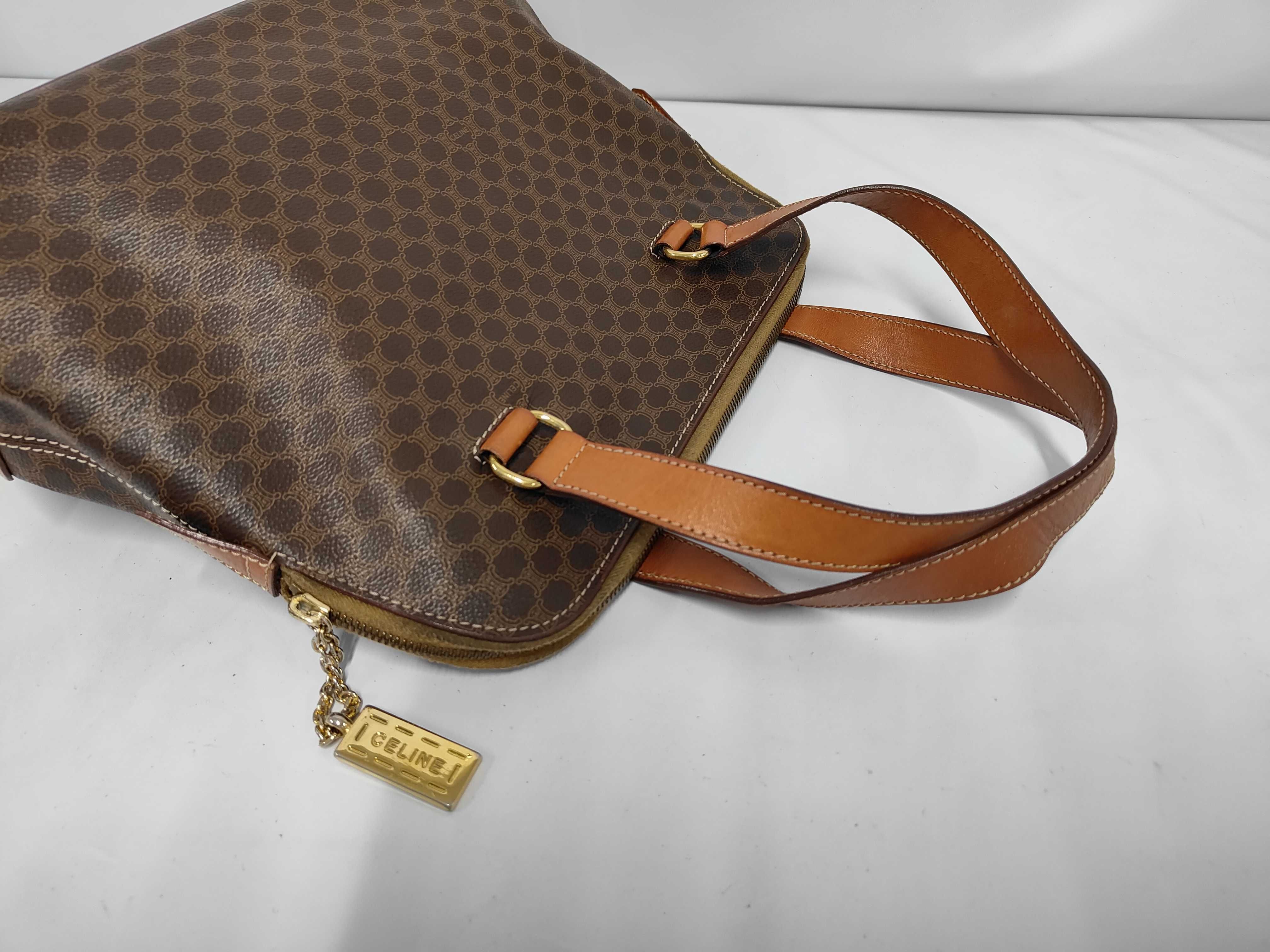 Macadam pattern shoulder bag, brown shoulder bag — view 5