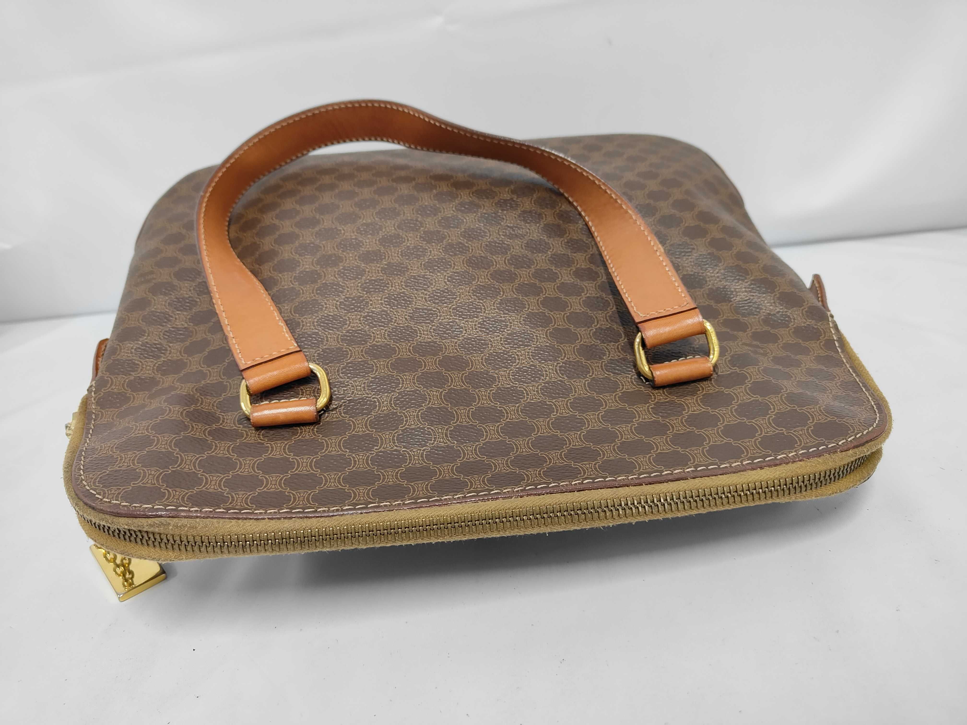 Macadam pattern shoulder bag, brown shoulder bag — view 8