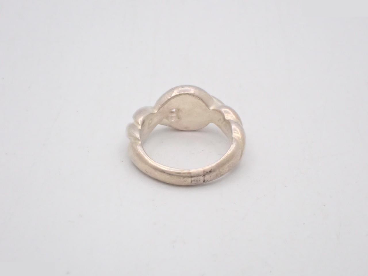 Twist Torsade Ring, Sterling Silver 925 / 8.1g, Stamped #52 — view 2
