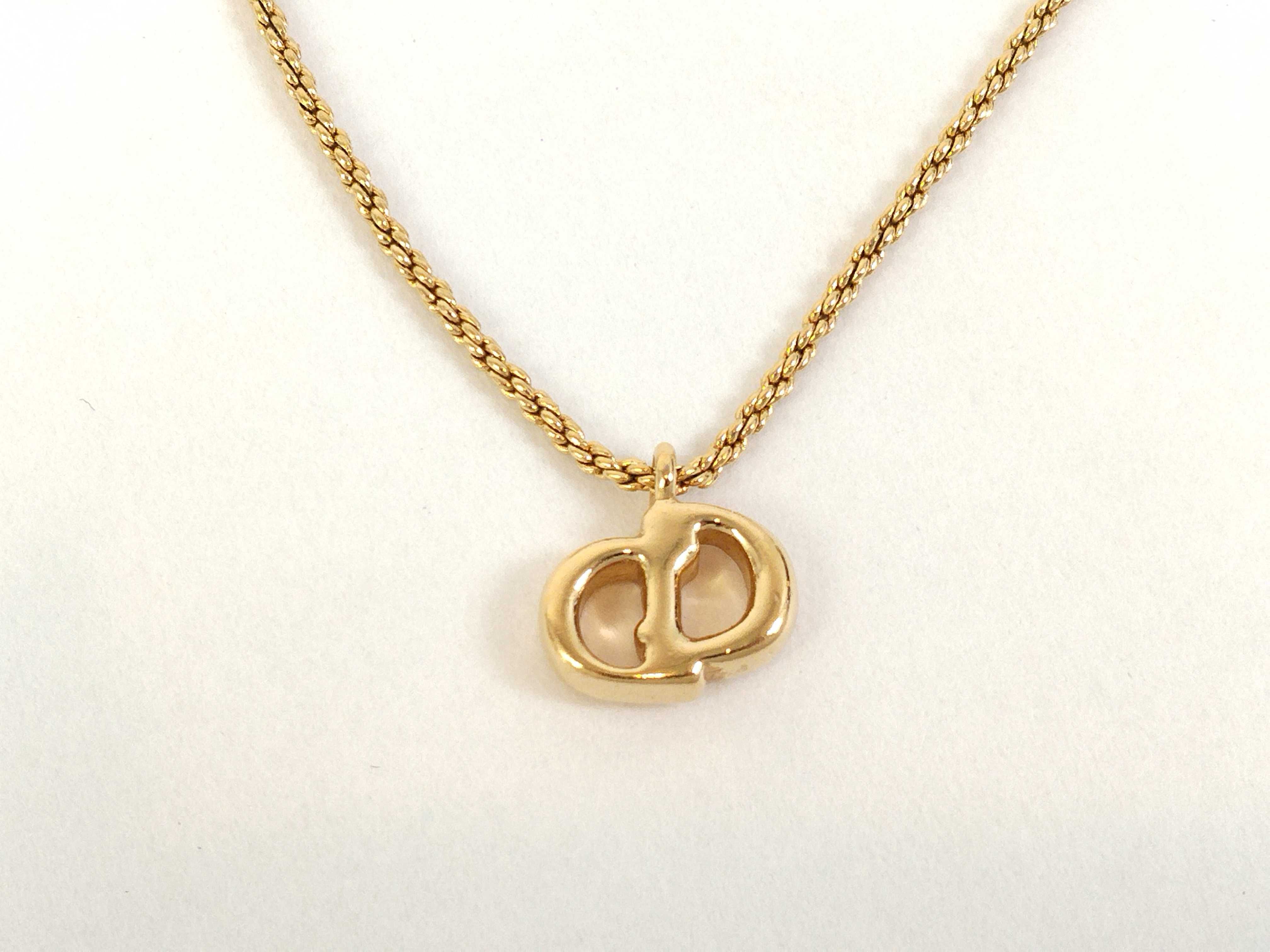 Necklace CD Logo GP Gold Color Necklace — view 2