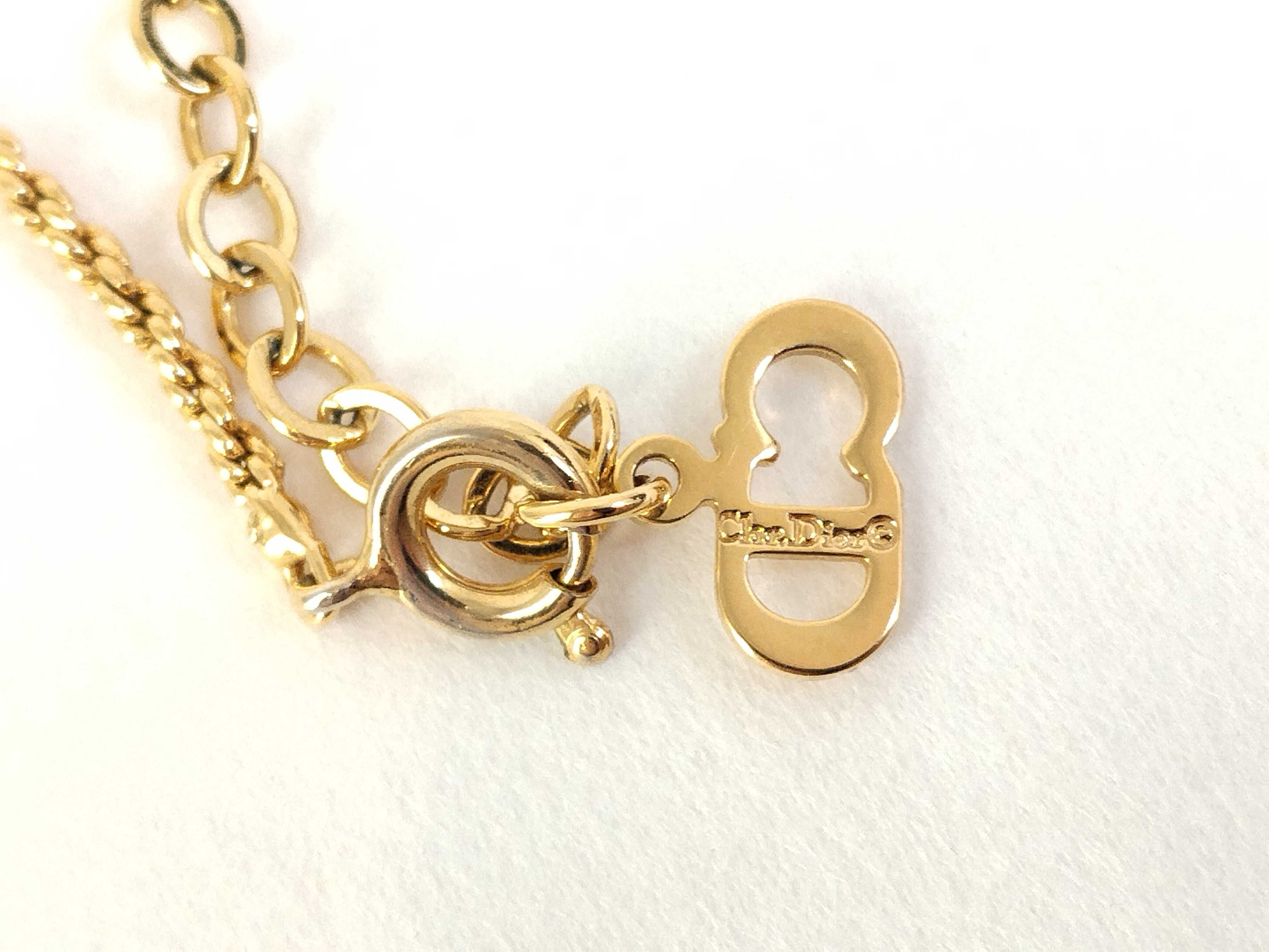 Necklace CD Logo GP Gold Color Necklace — view 4
