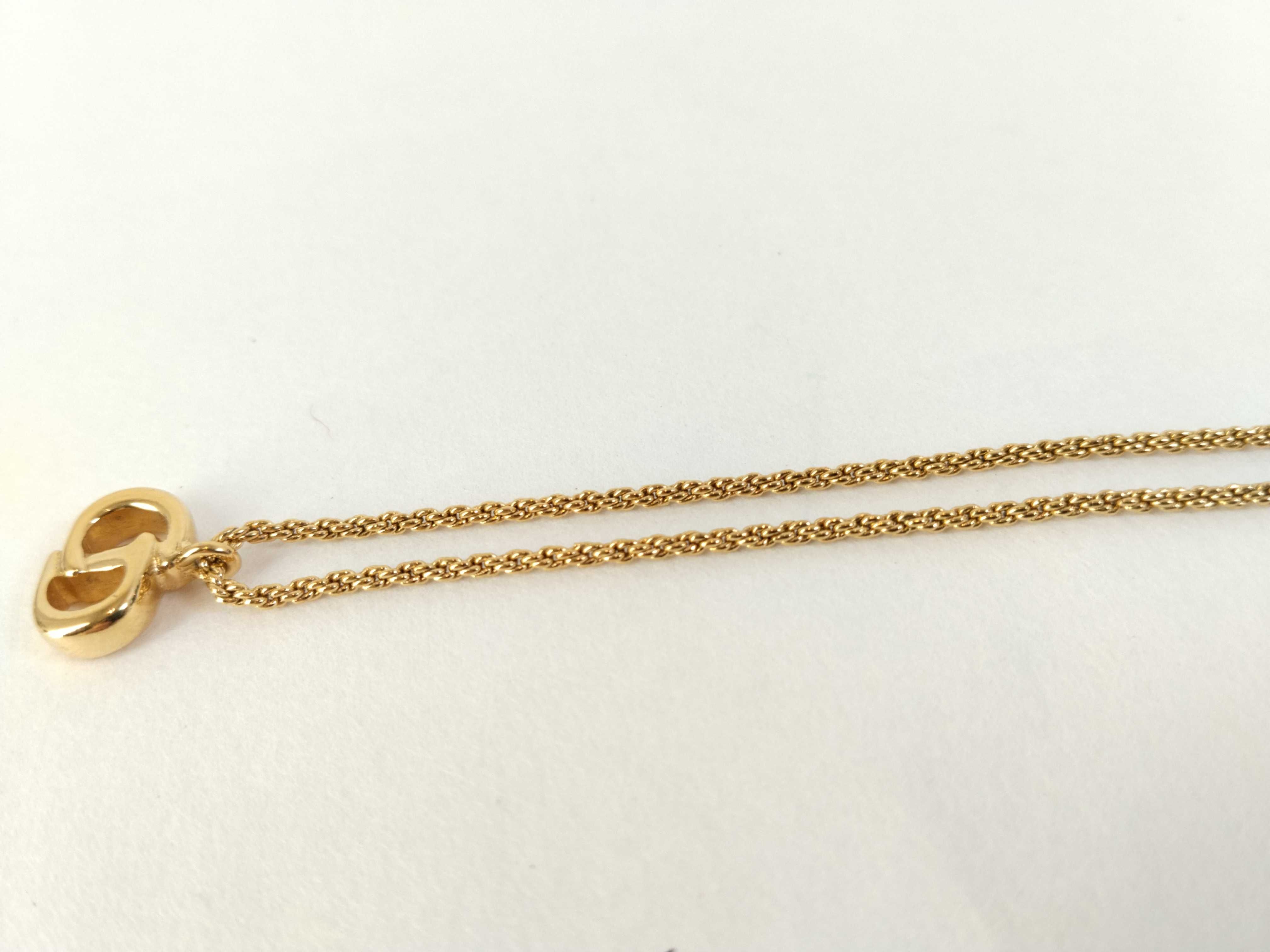 Necklace CD Logo GP Gold Color Necklace — view 8