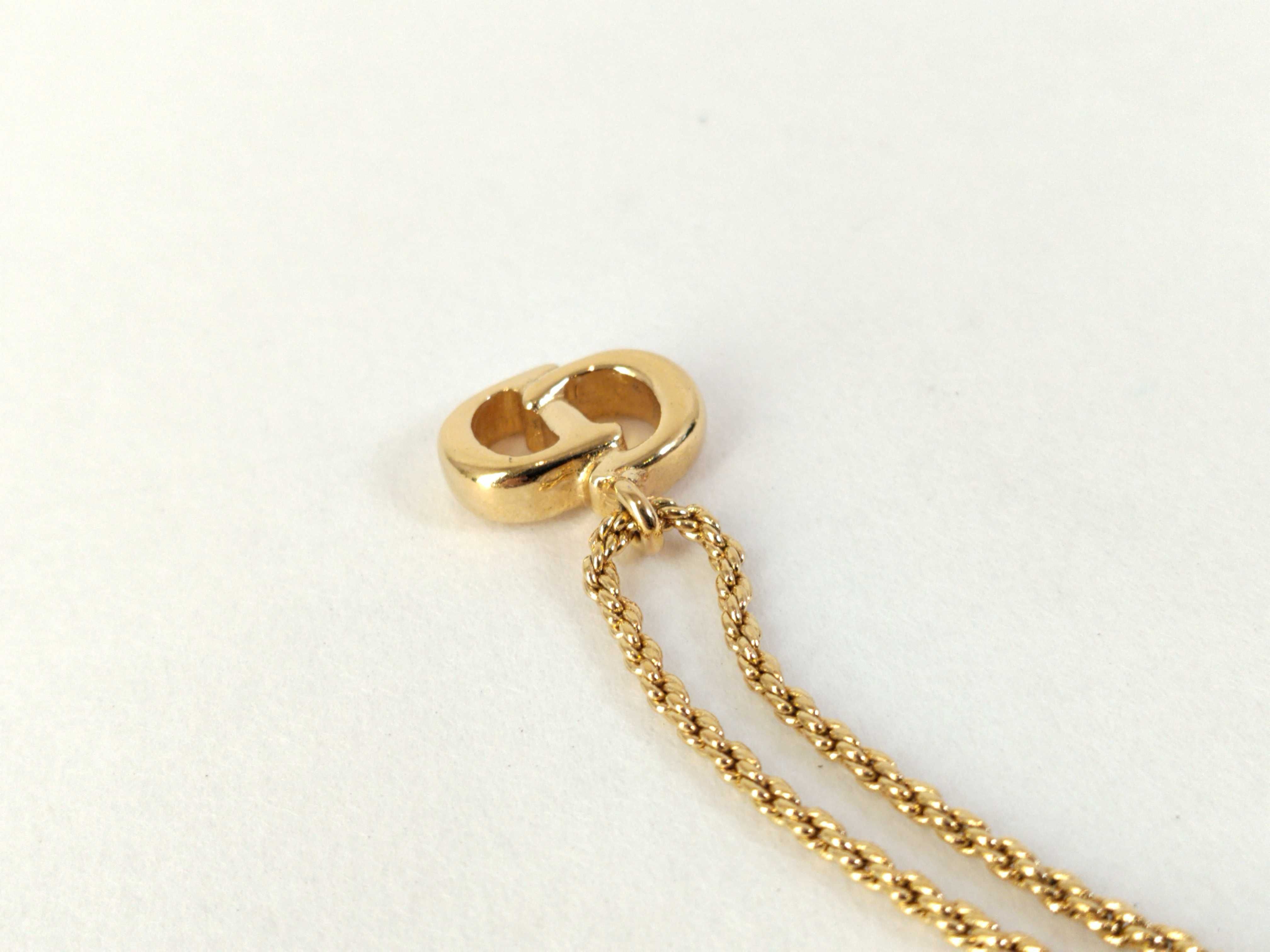 Necklace CD Logo GP Gold Color Necklace — view 9