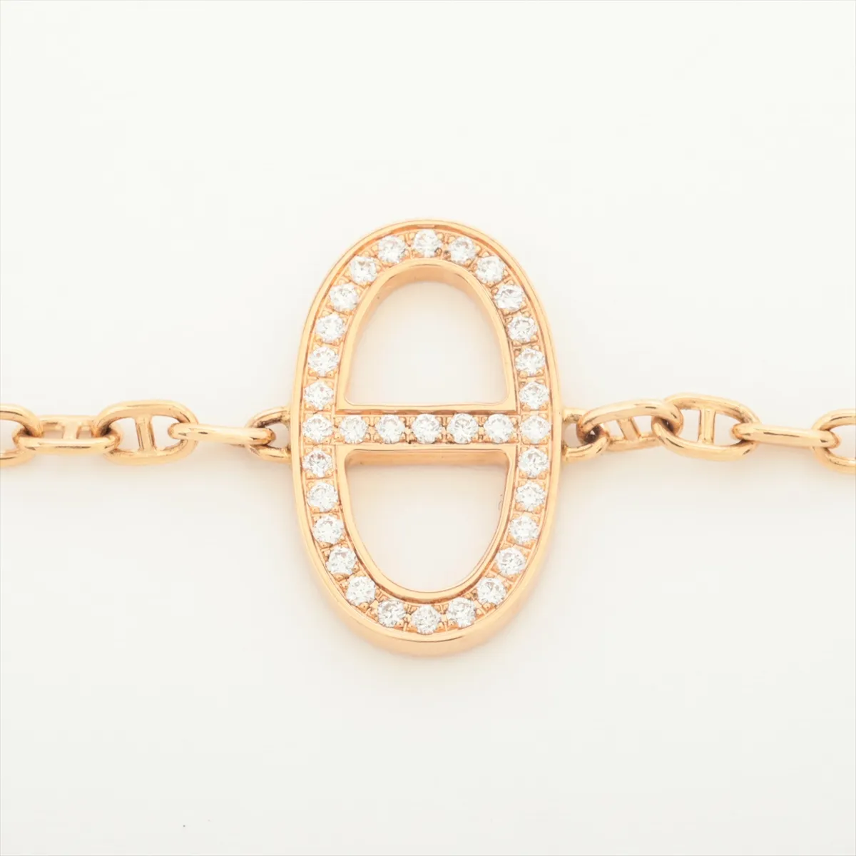 Chaine d'Ancre Contour Diamond Bracelet 750 (PG) 5.4g ST 23AE127372 — view 2