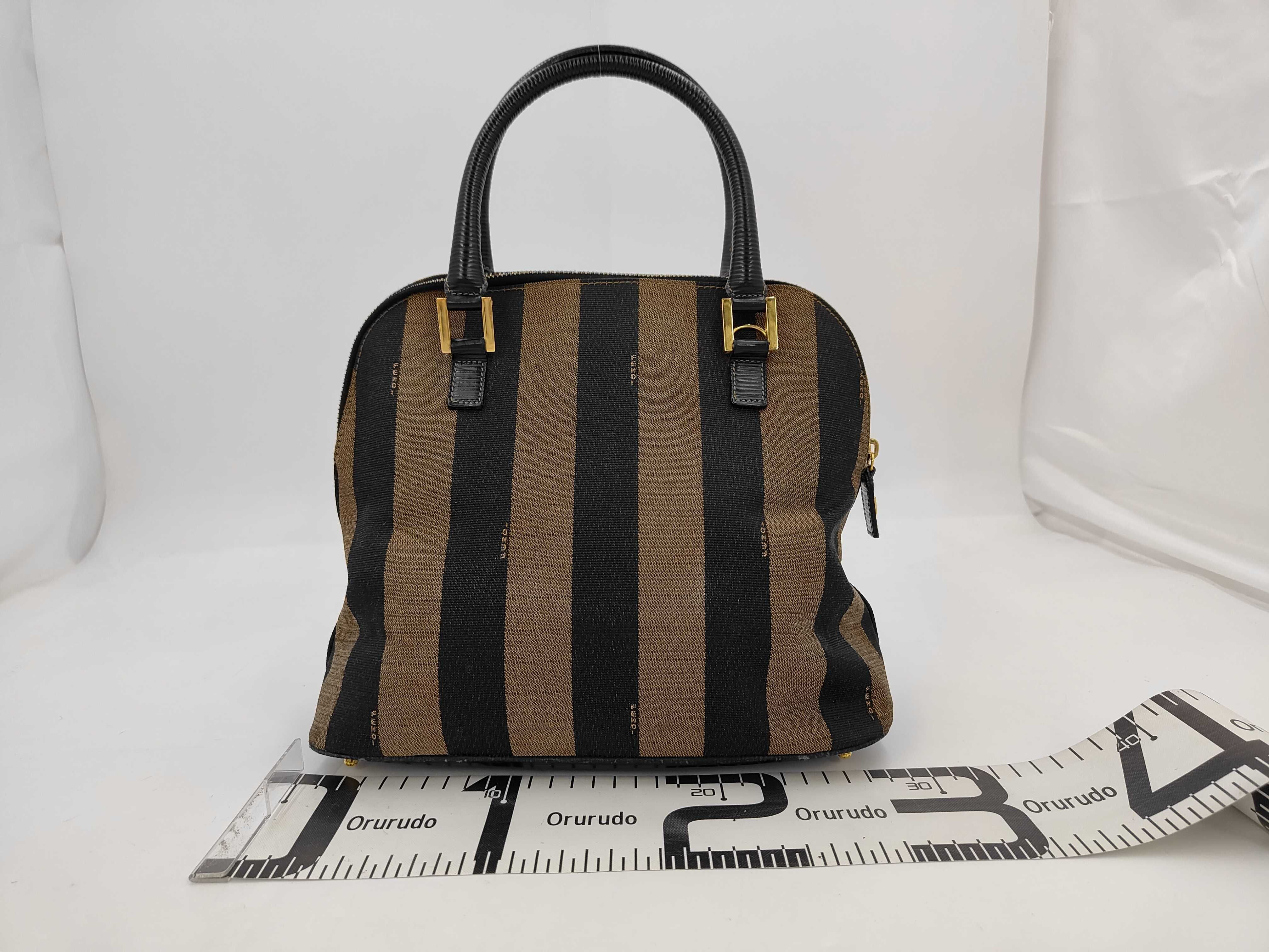 handbag, pequin pattern, Bolide style, leather, khaki. — view 2