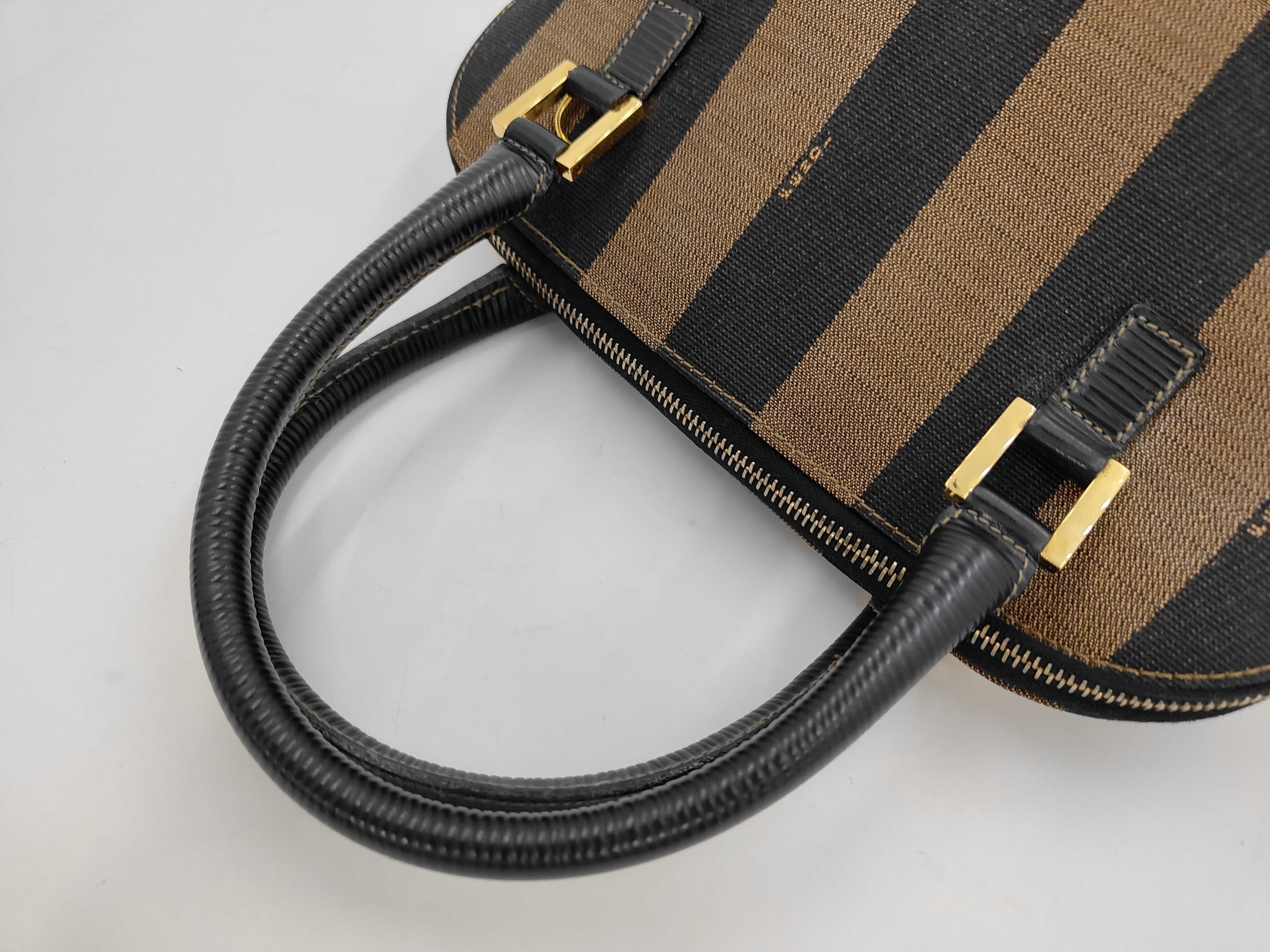 handbag, pequin pattern, Bolide style, leather, khaki. — view 5