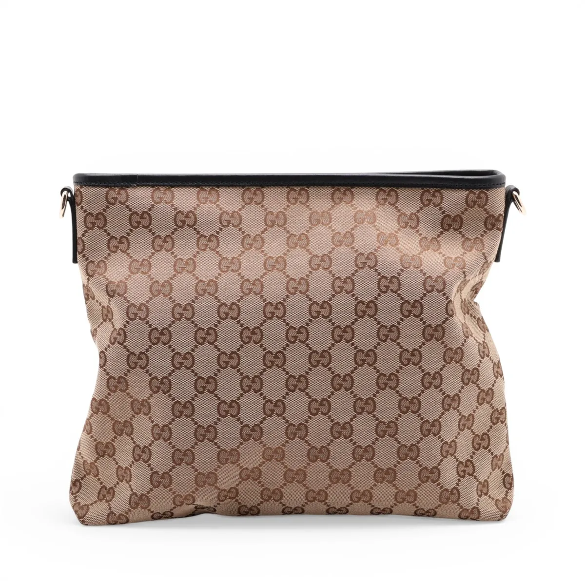 GG Canvas x Leather Shoulder Bag Brown 388926 Outlet — view 2