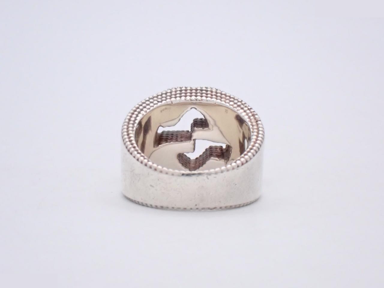 Interlocking G Ring, Size 50, AG925, 15.7g — view 2