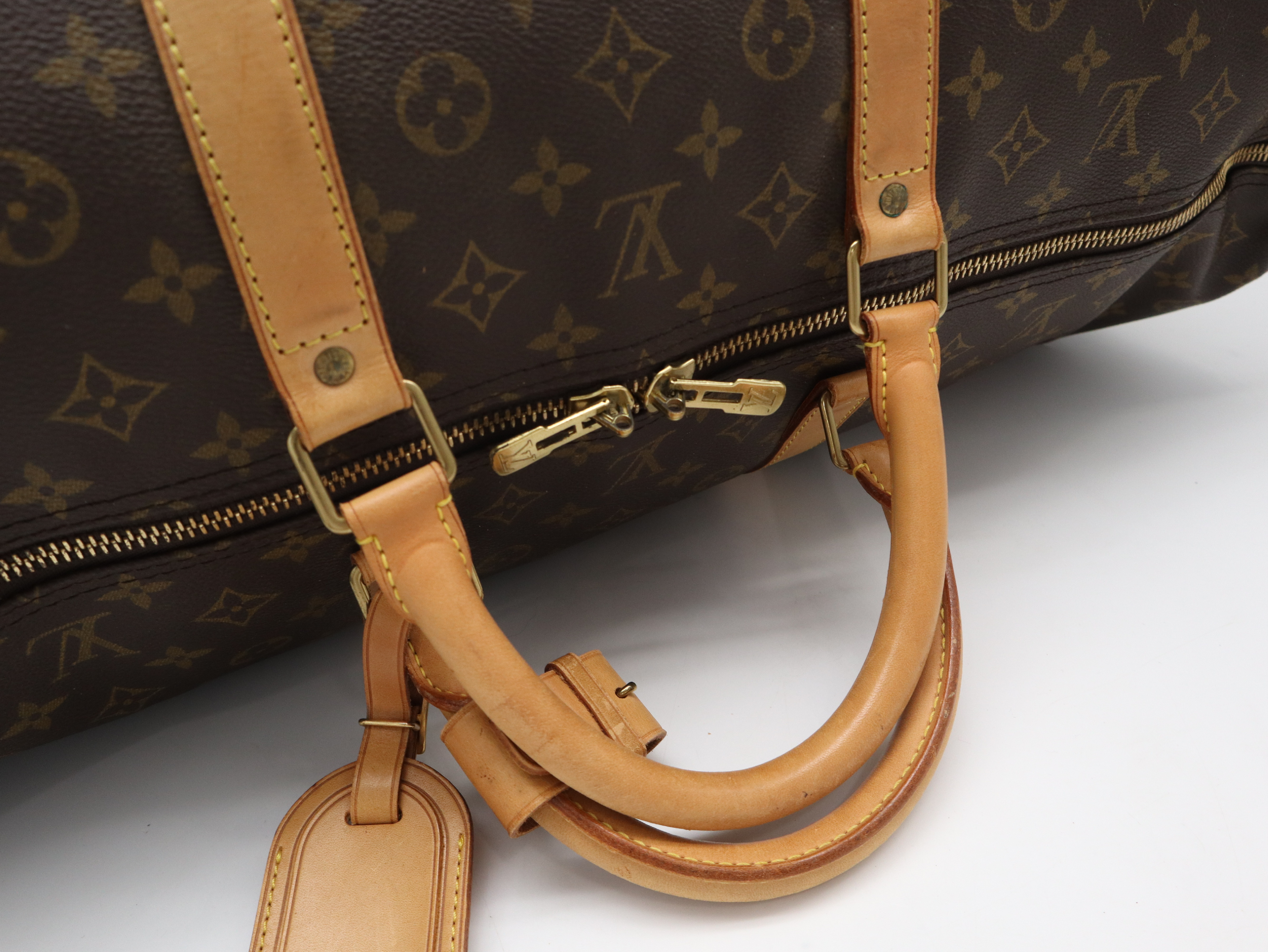 M41422 Monogram Keepall 60 Boston Bag with Name Tag and Handle — view 6