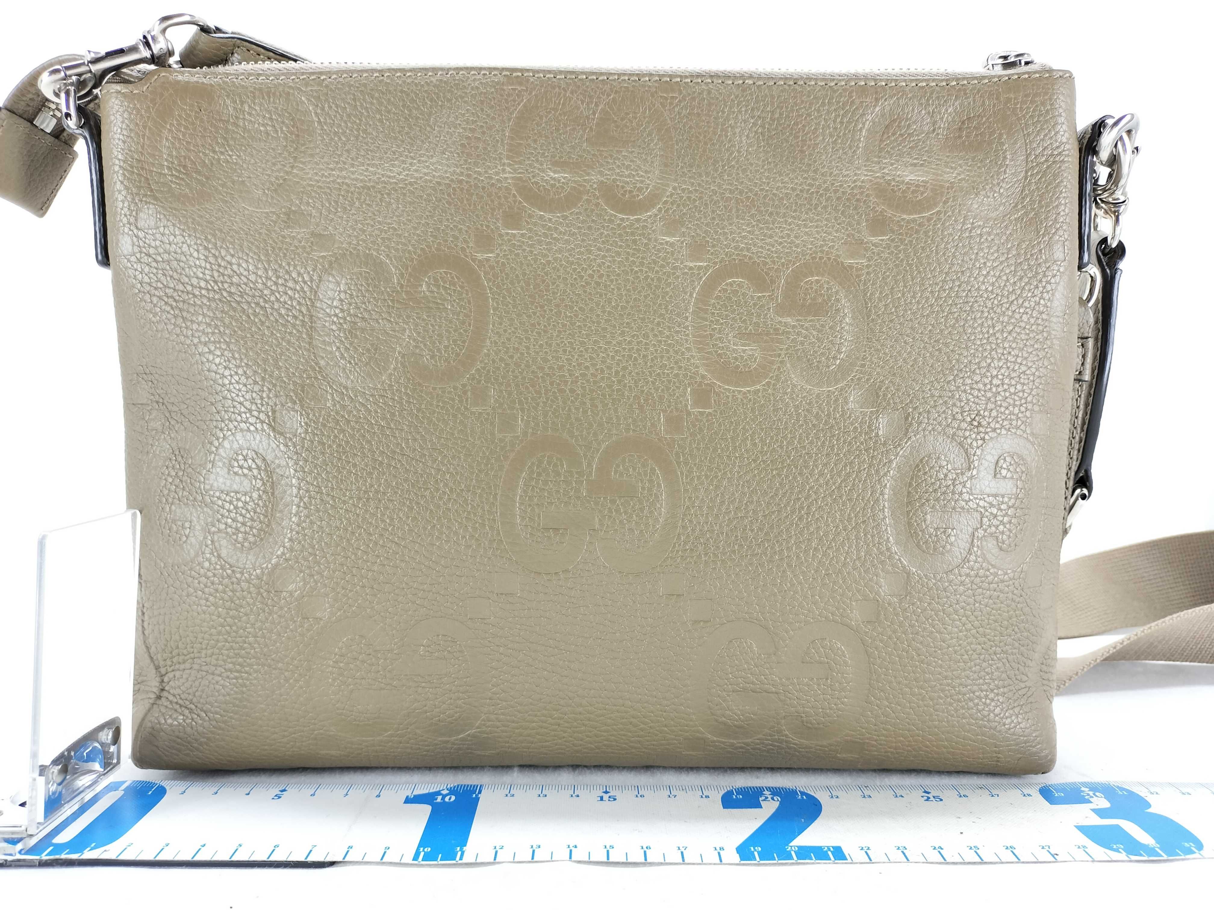 GG Inbossed Shoulder Bag, Leather, 696009 Shoulder Bag — view 2