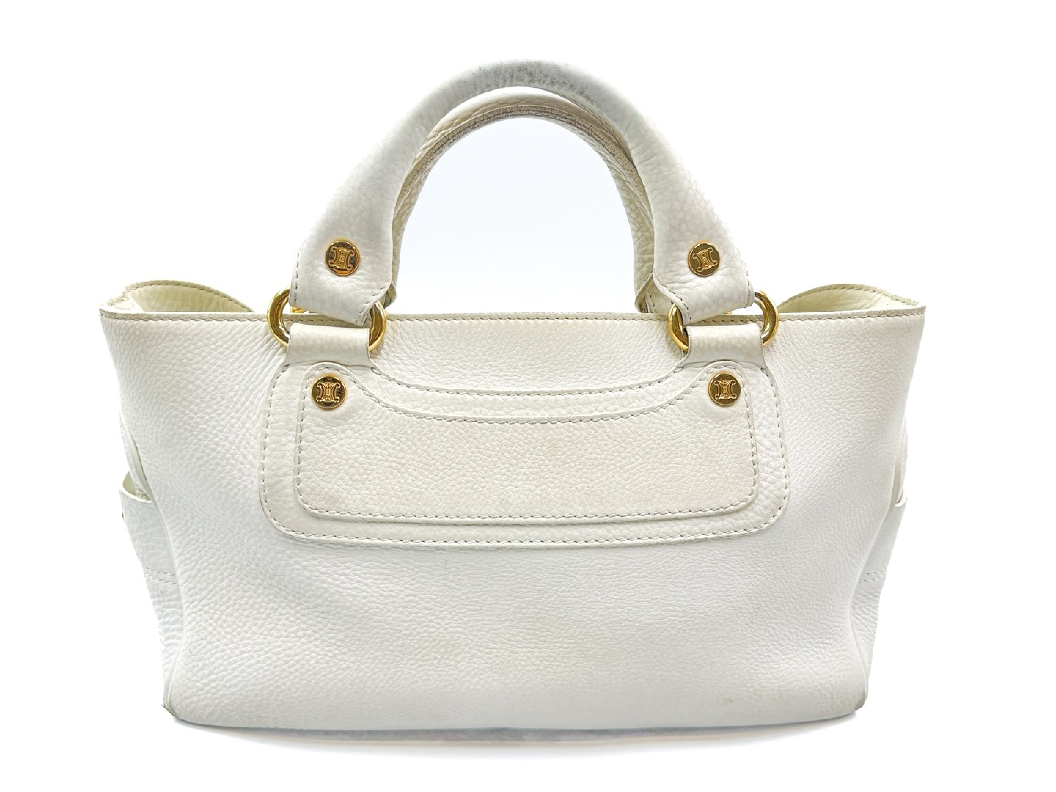 Boogie Hand Gold Hardware Leather Handbag — view 2