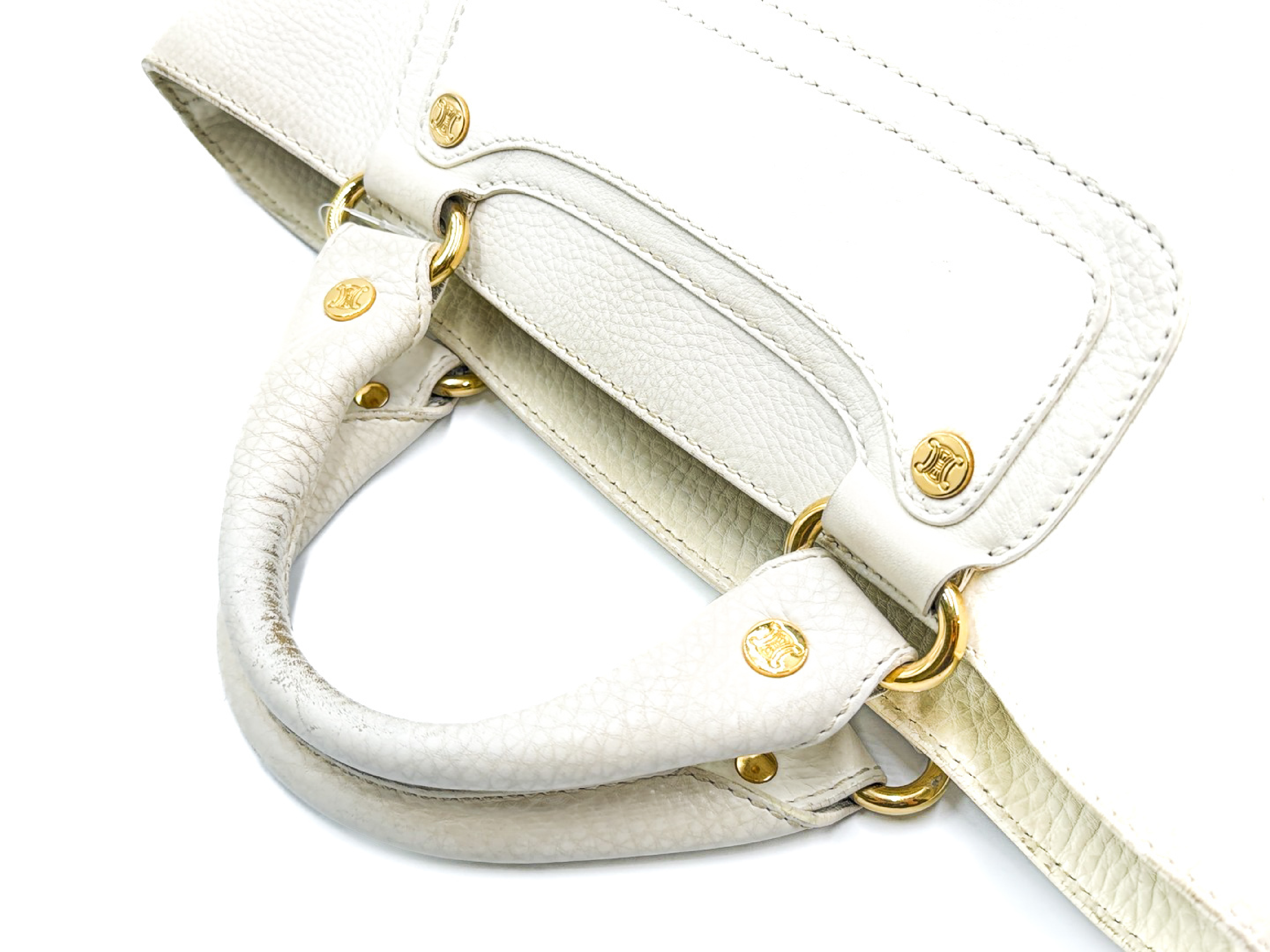 Boogie Hand Gold Hardware Leather Handbag — view 3