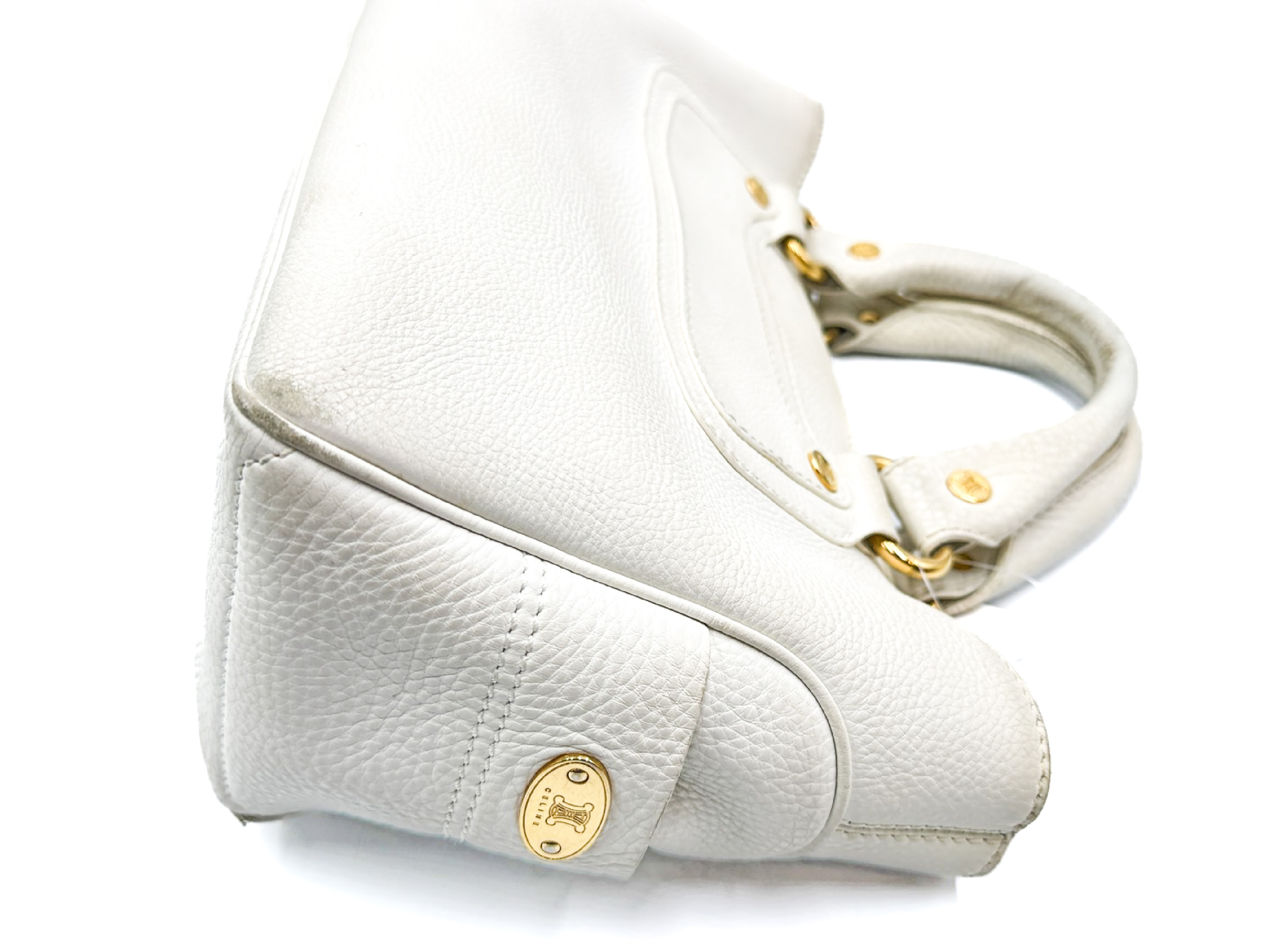 Boogie Hand Gold Hardware Leather Handbag — view 6