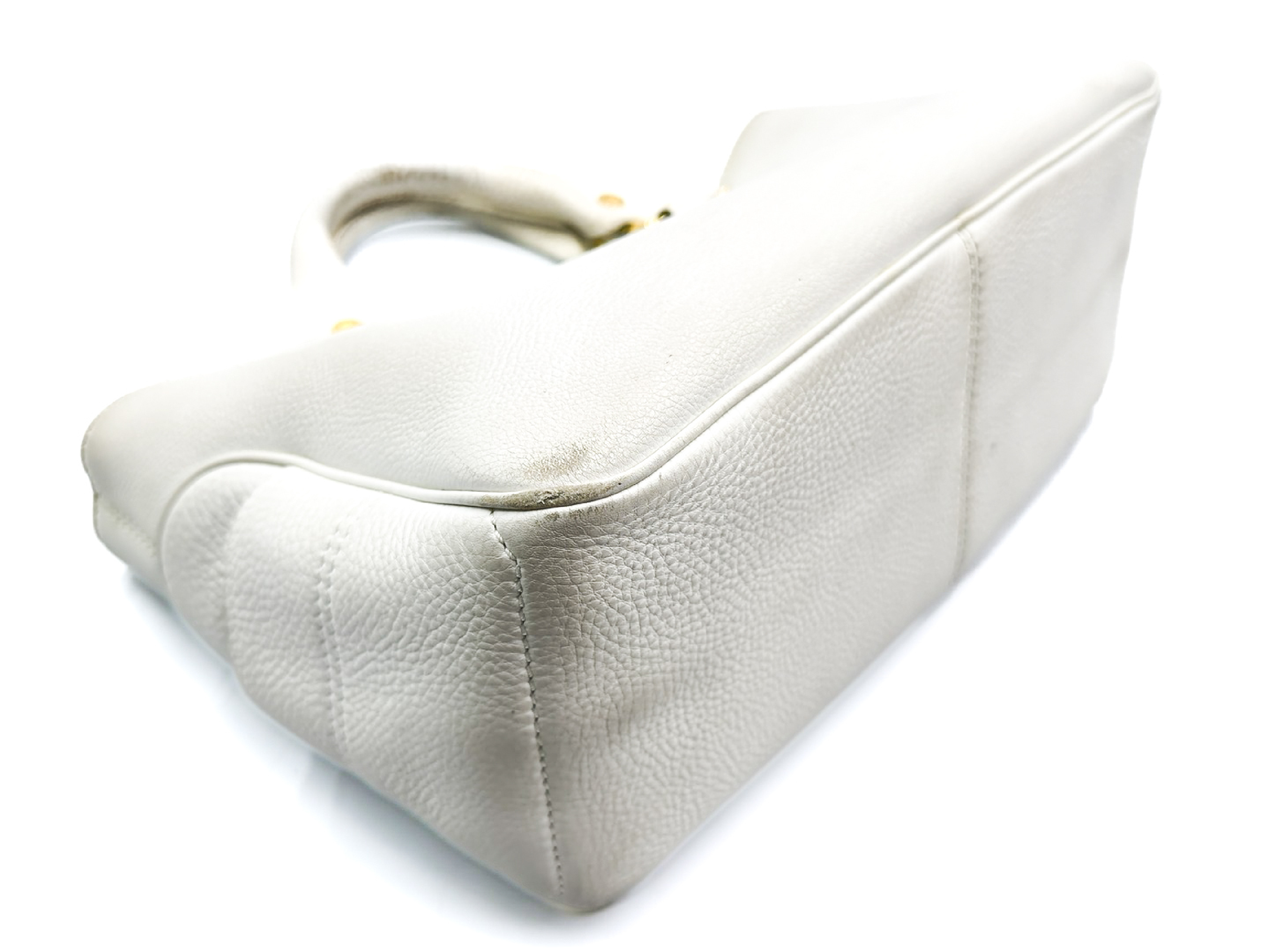 Boogie Hand Gold Hardware Leather Handbag — view 7