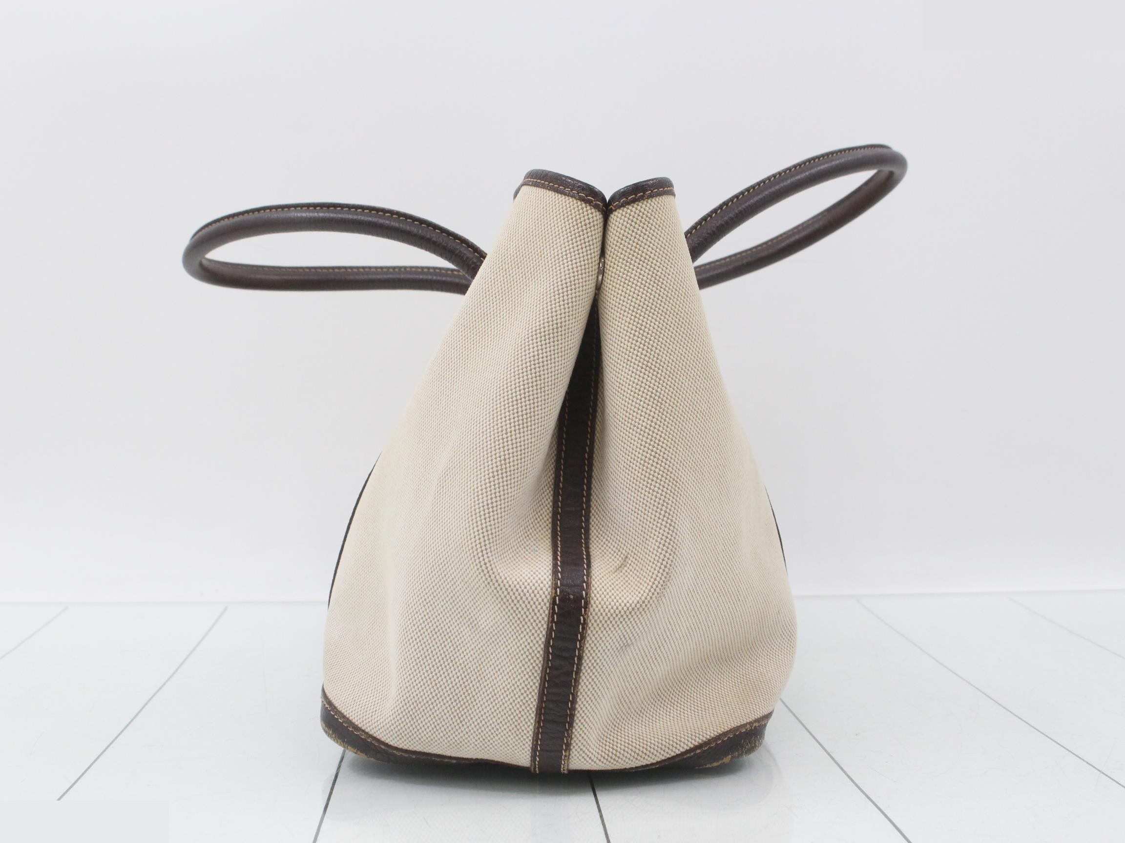 Garden Party Tote Bag, Toile H, Brown — view 4
