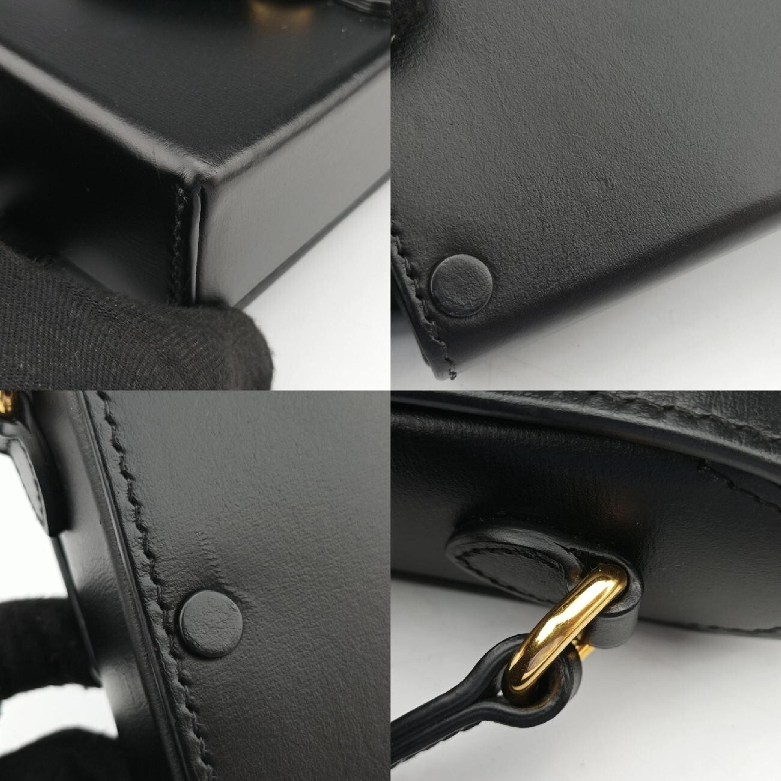 Horsebit 1955 Black Leather Shoulder Bag 625615 — view 10