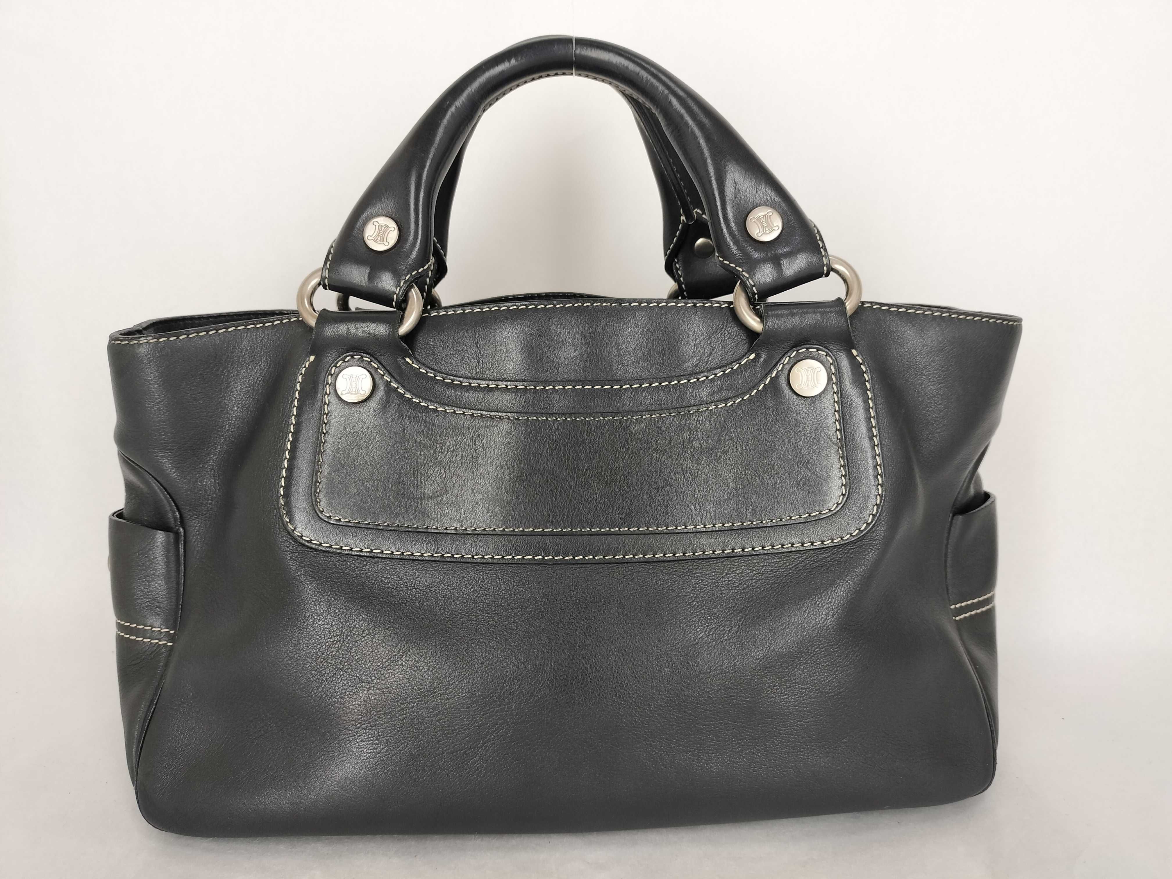 handbag, Celine Boogie Bag, black leather handbag.