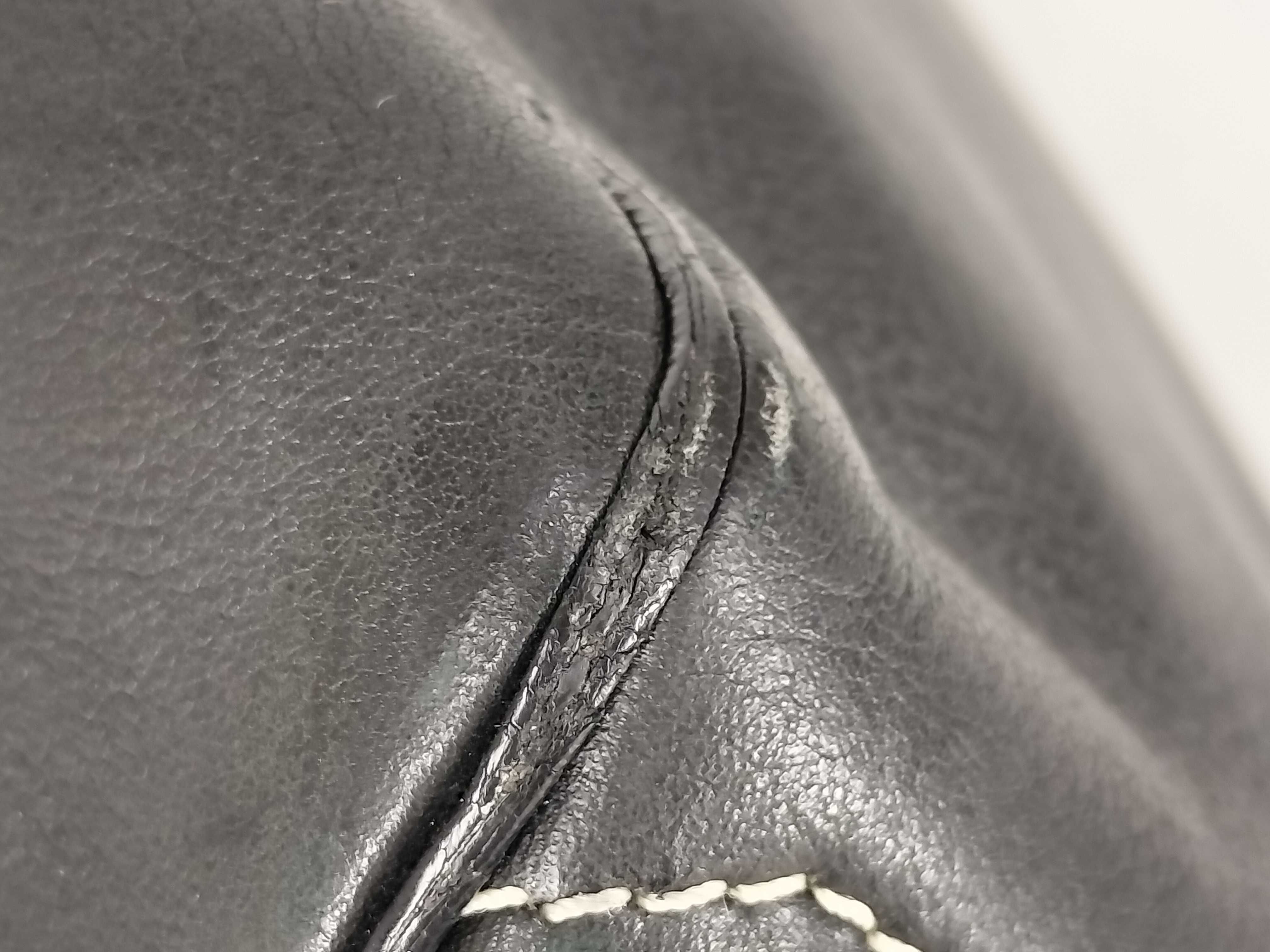 handbag, Celine Boogie Bag, black leather handbag. — view 7