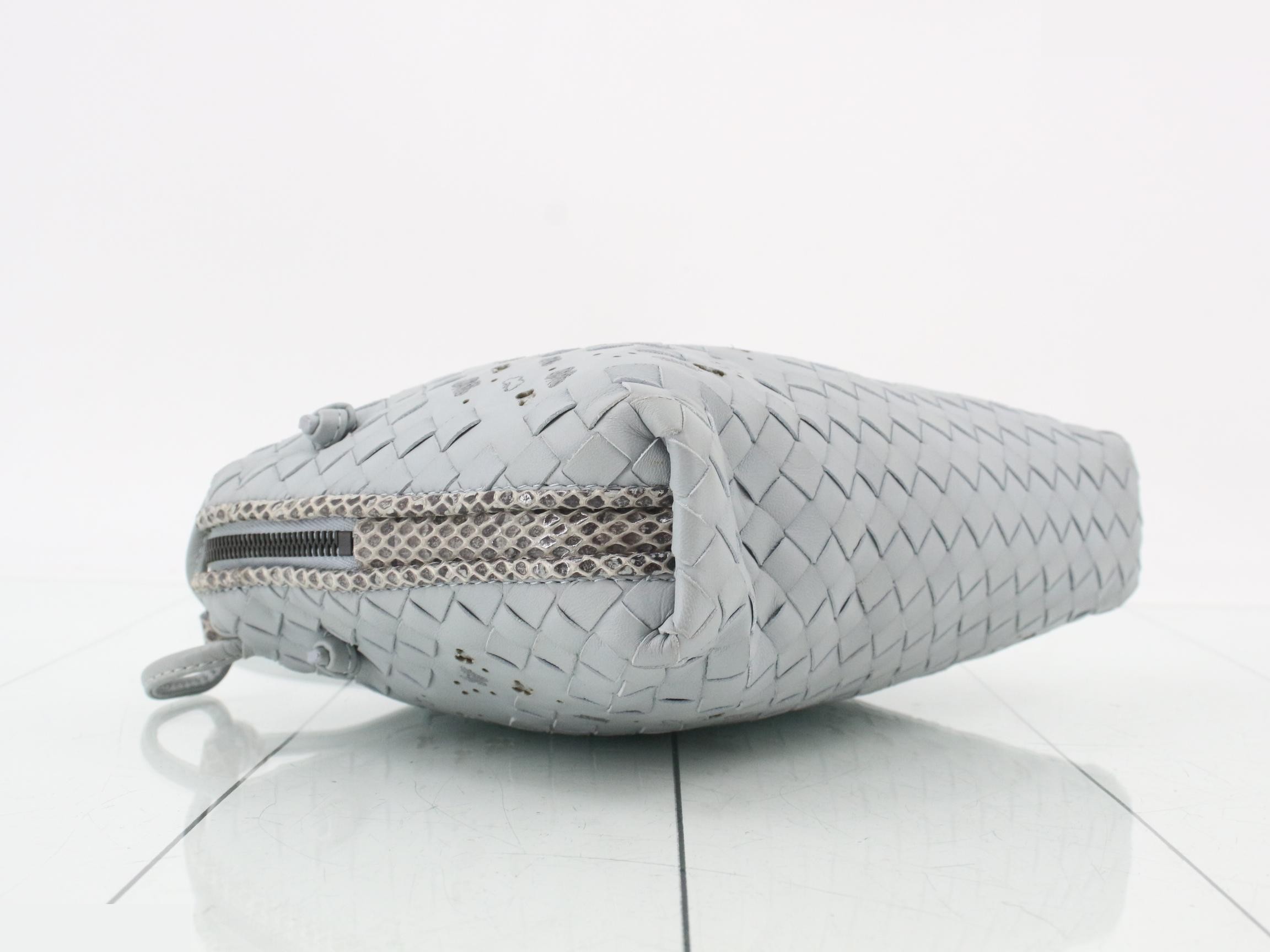 Nodini Leather Blue Intrecciato — view 5