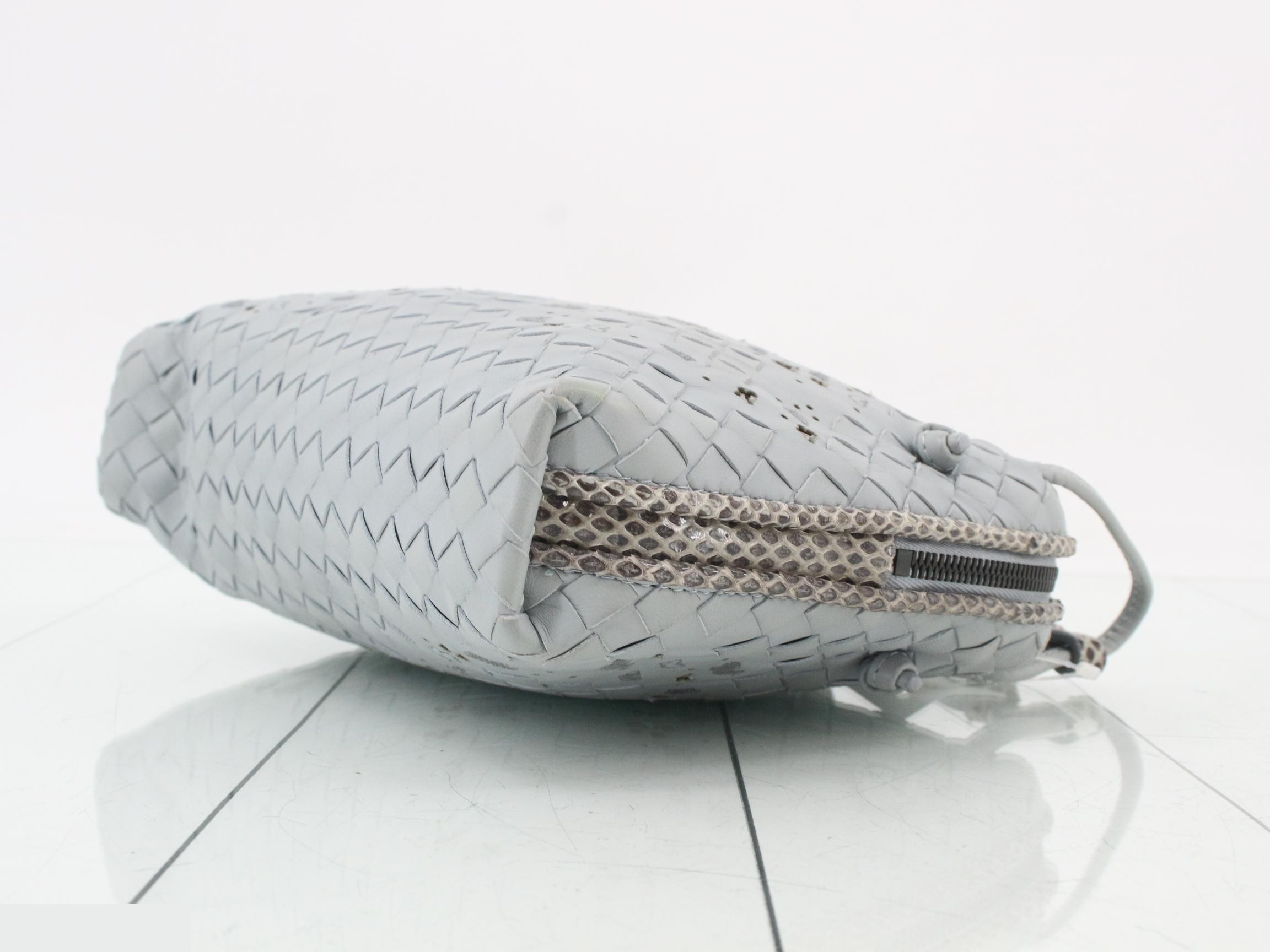 Nodini Leather Blue Intrecciato — view 6