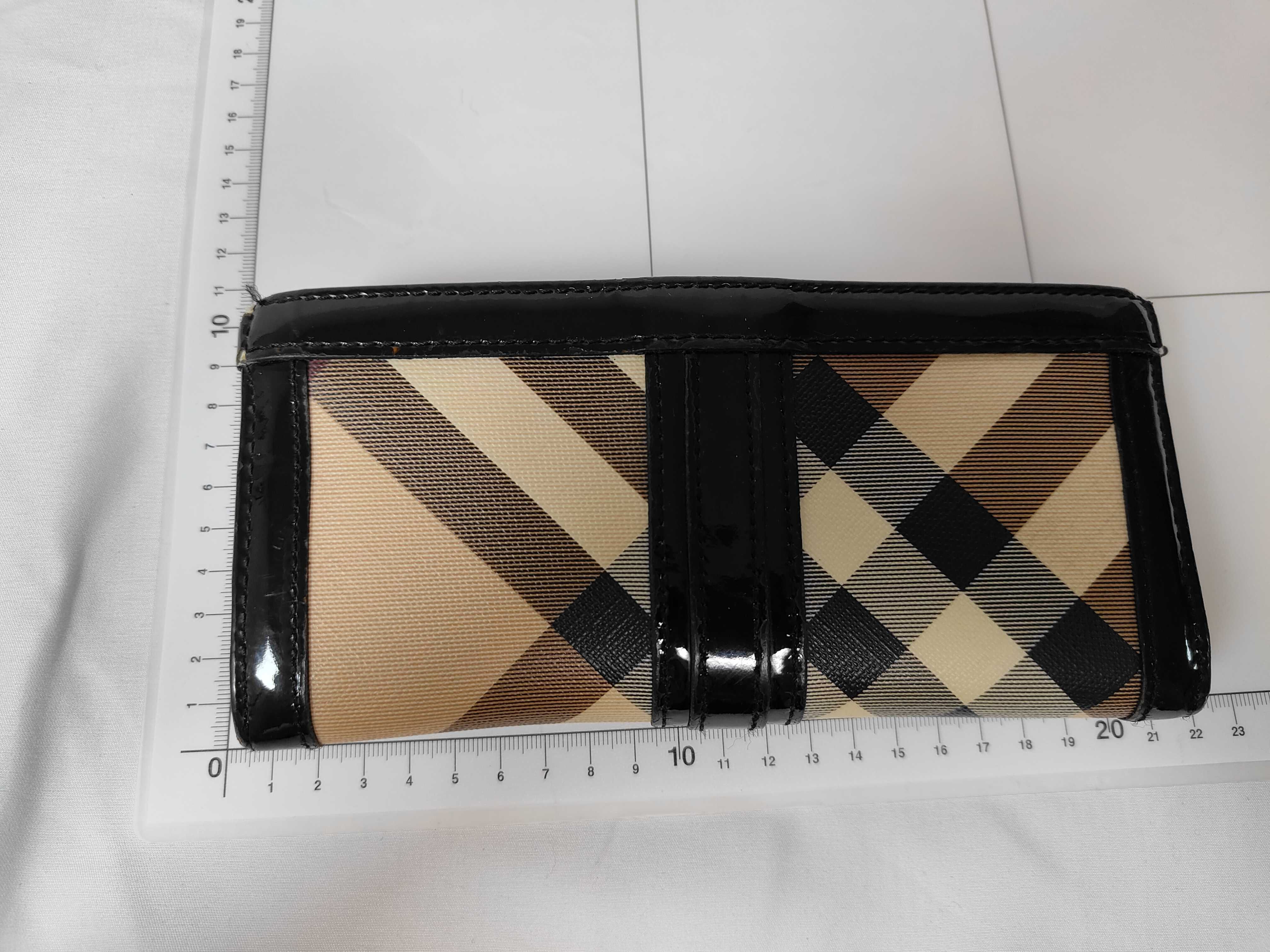 Nova Check Enamel Long Wallet — view 2