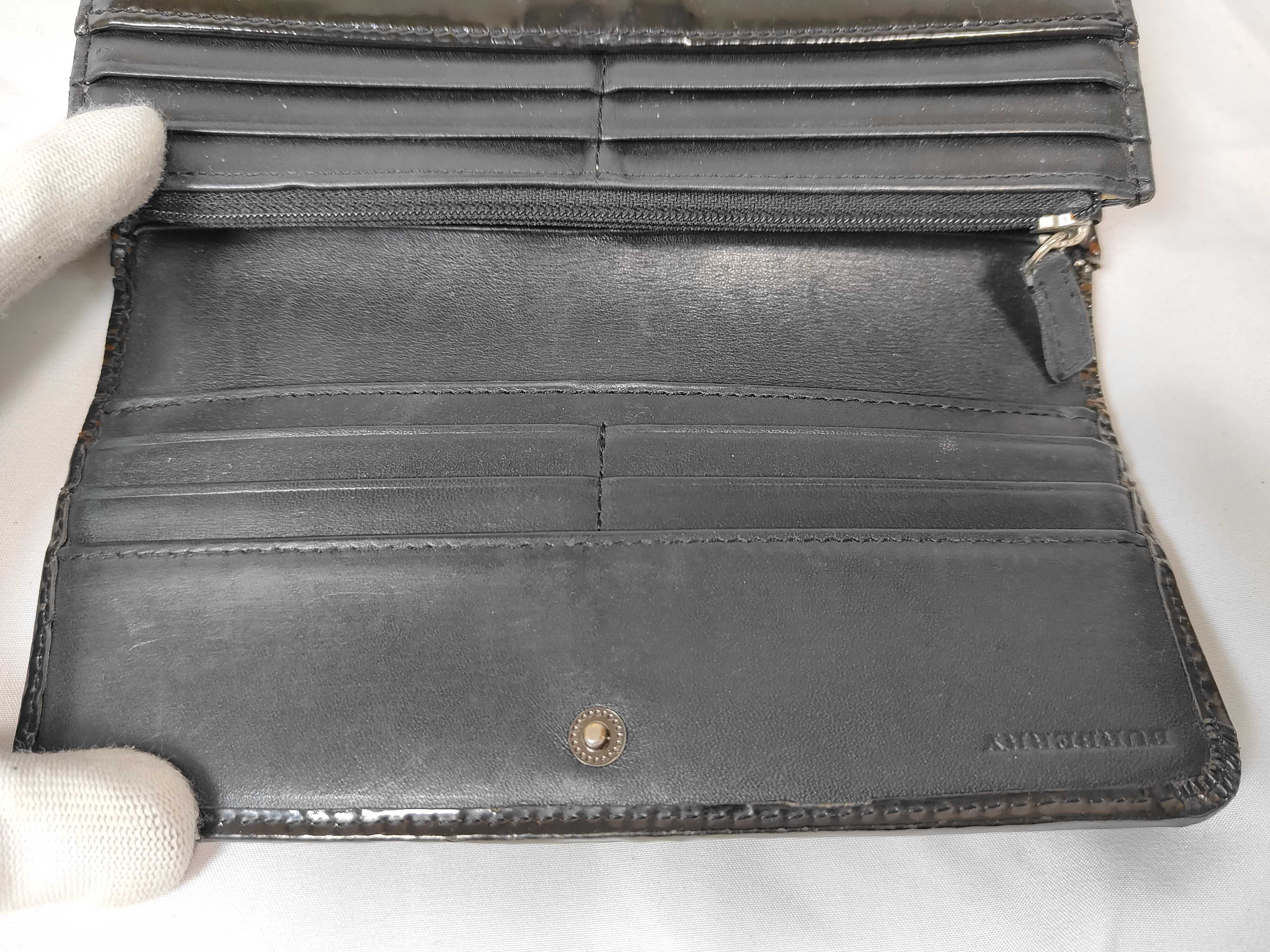Nova Check Enamel Long Wallet — view 6