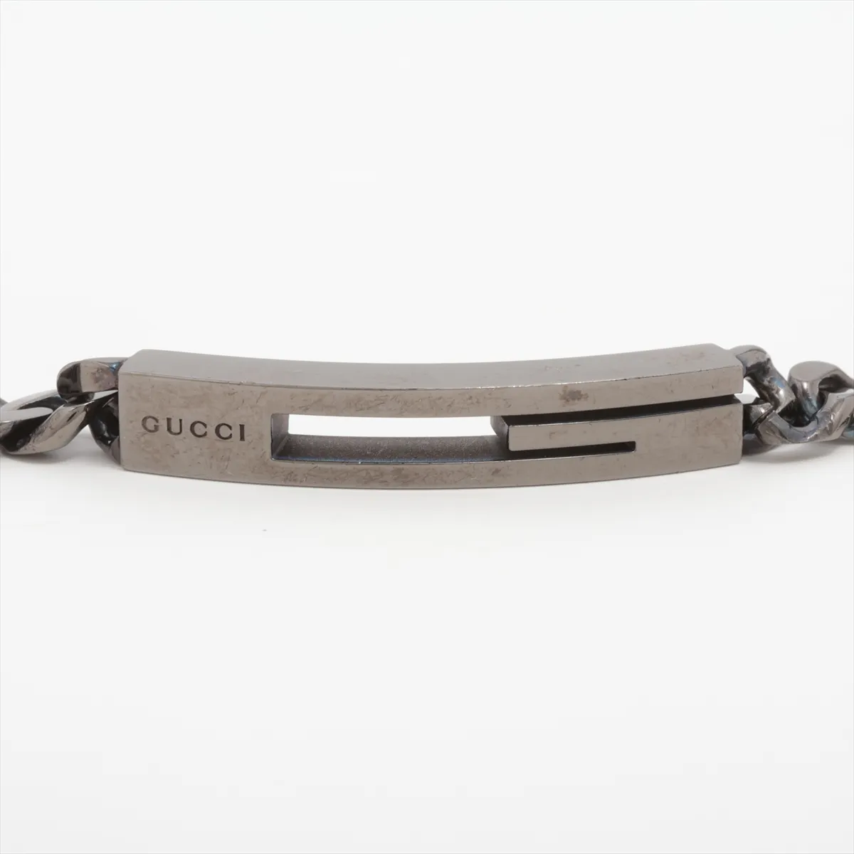 Cutout G Bracelet, 18 925 Sterling Silver, 29.1g. Shows signs of wear, — view 2