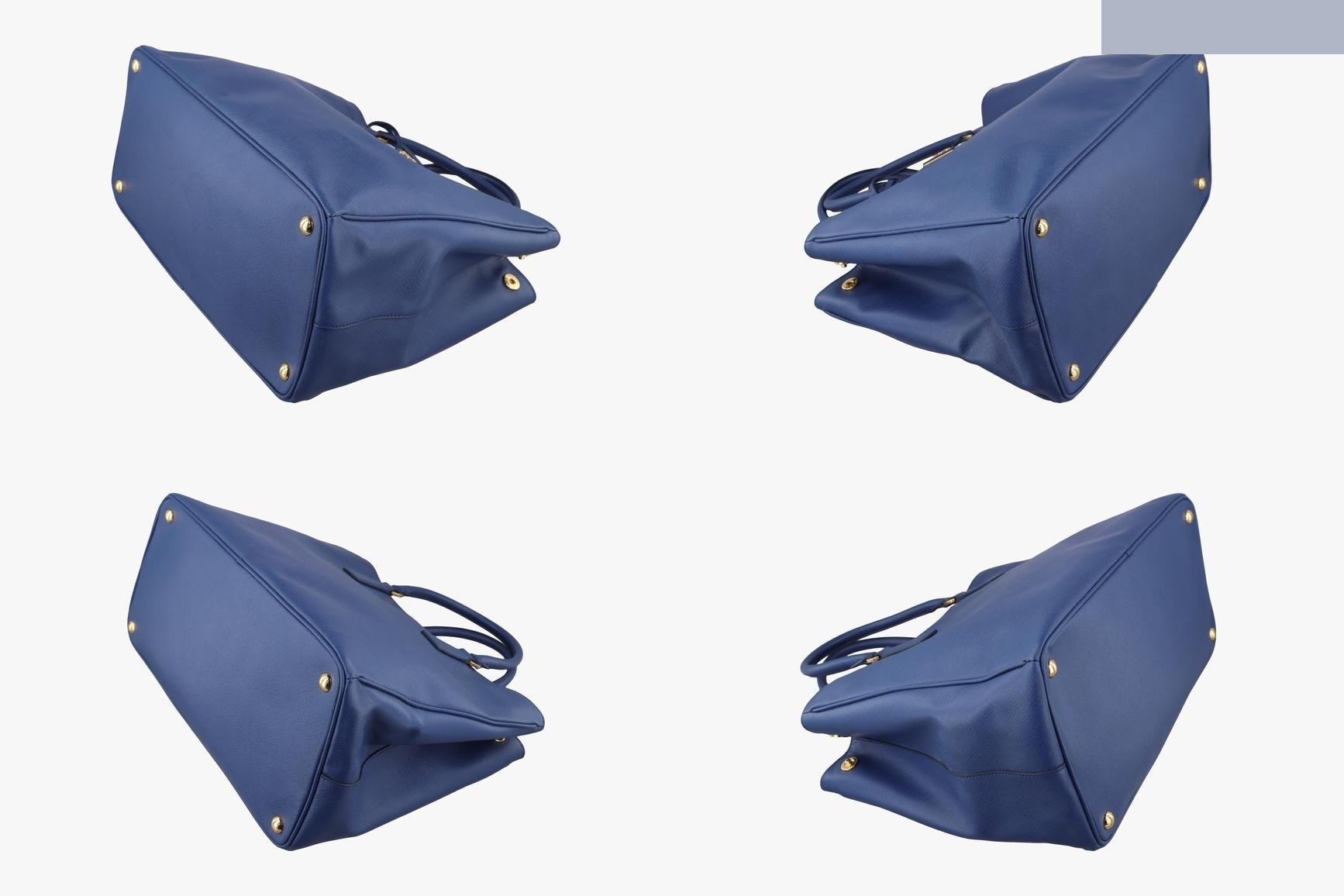 Galleria Saffiano Leather Blue — view 4