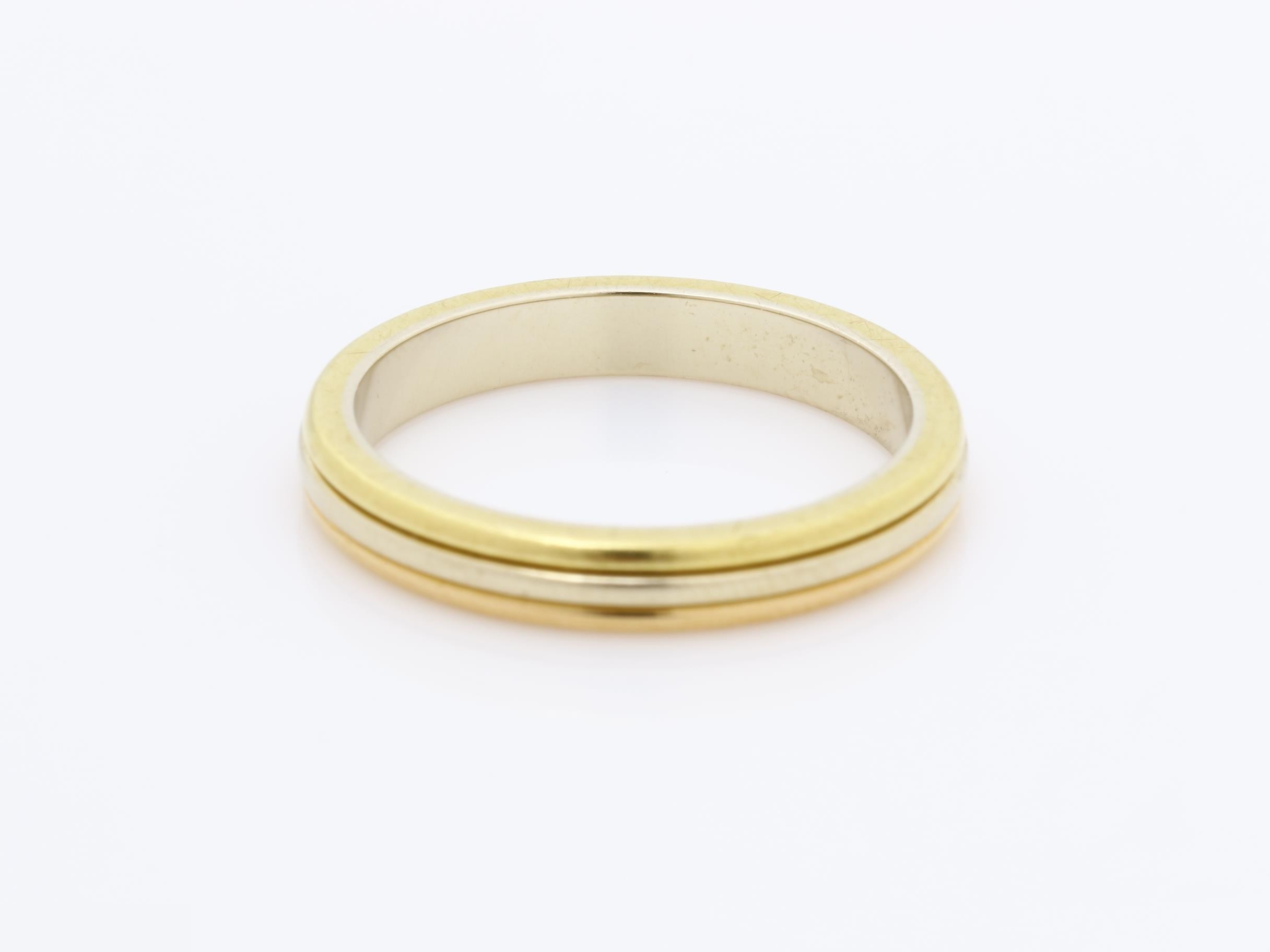 Three-gold ring, 750 grade, 3.7g, #52 — view 4