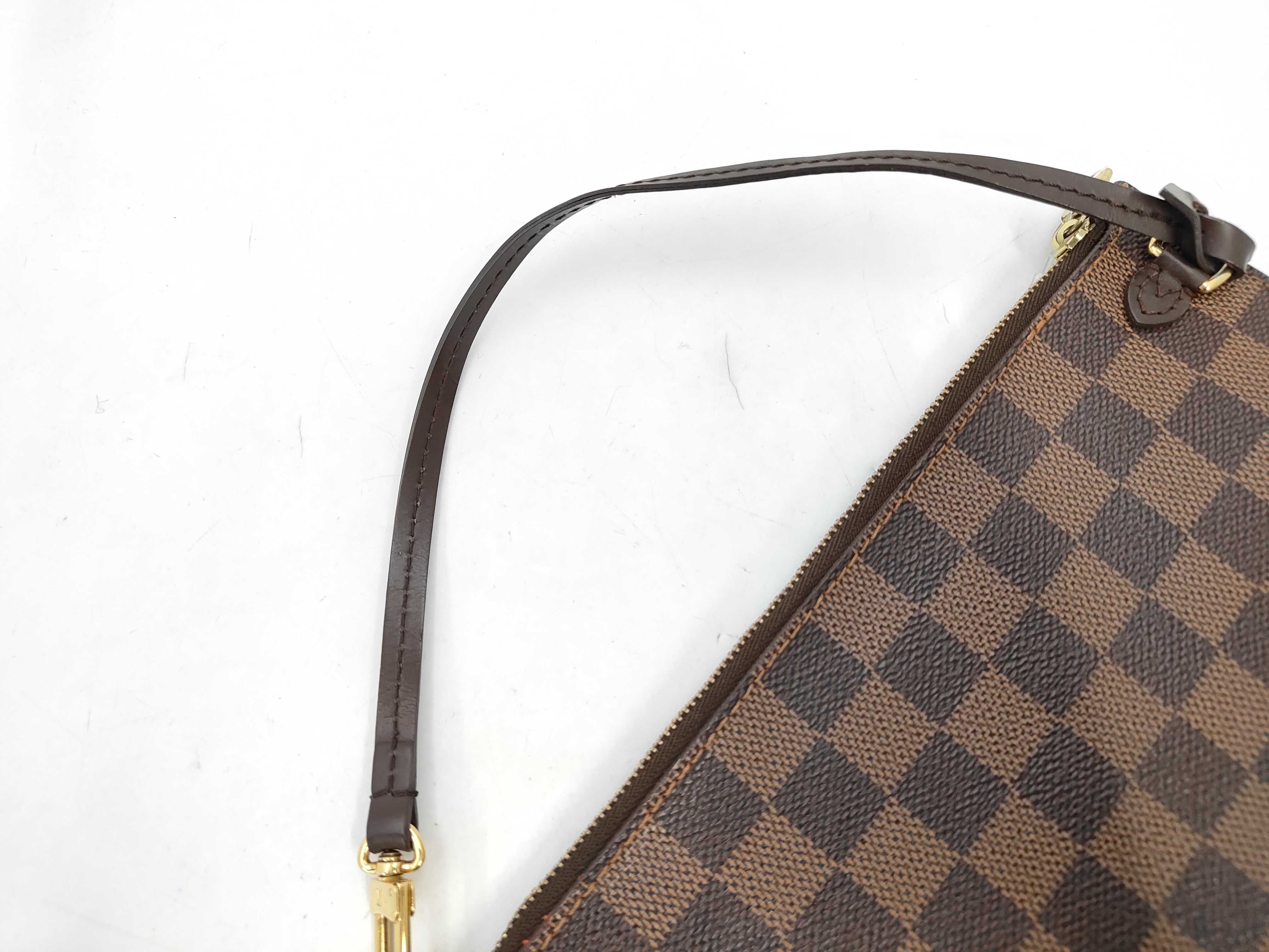 Damier Neverfull with attached pouch handbag — view 5