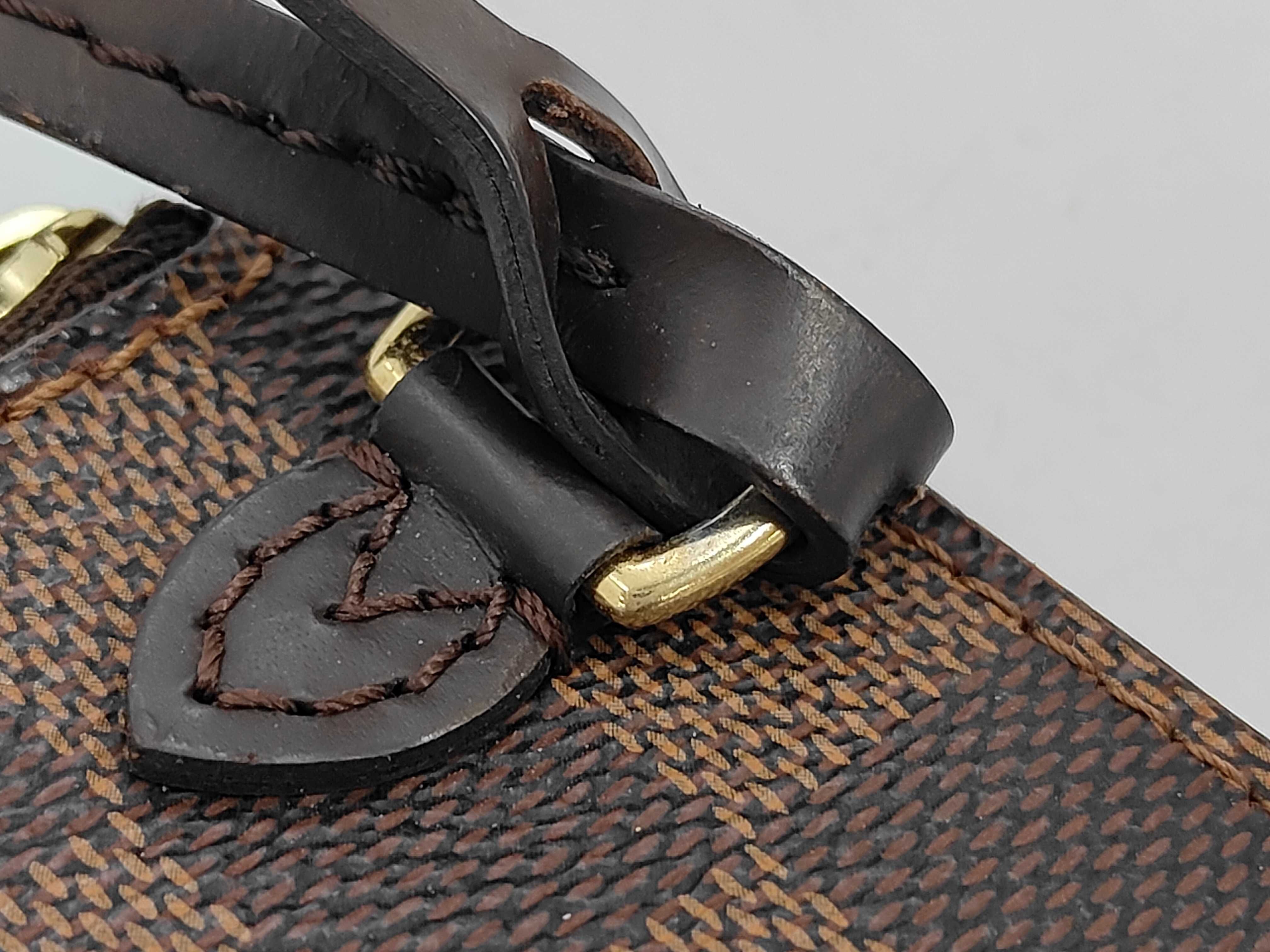 Damier Neverfull with attached pouch handbag — view 7