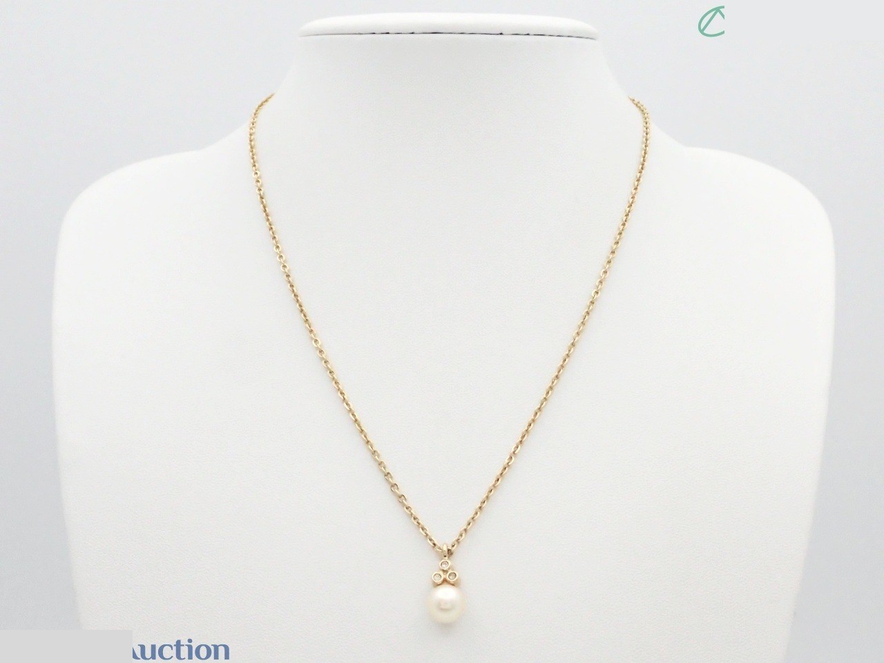 Pearl vintage necklace, chain approximately 46cm — view 3