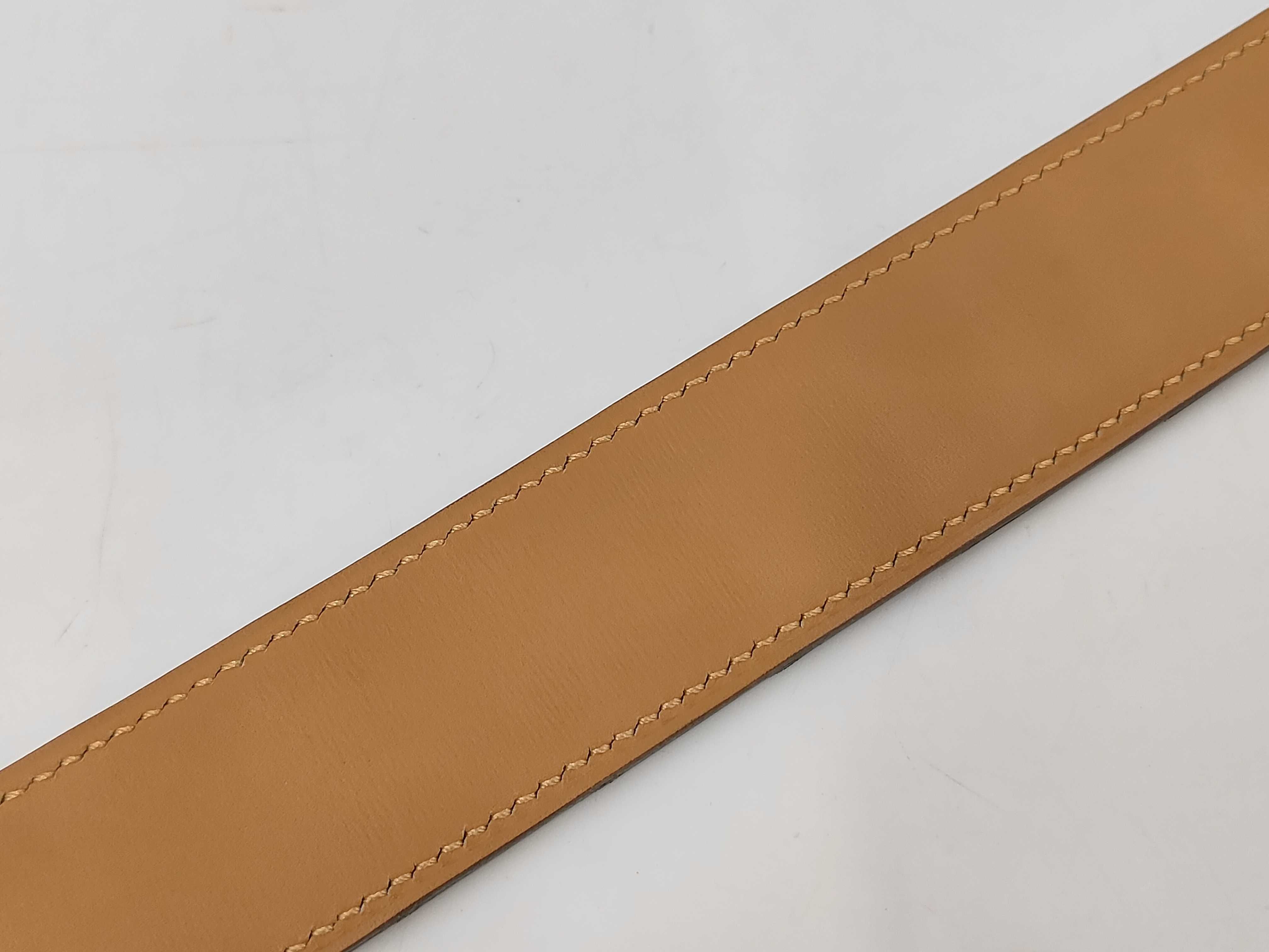 Crocodile Leather Belt, 100cm, Silver Hardware — view 5