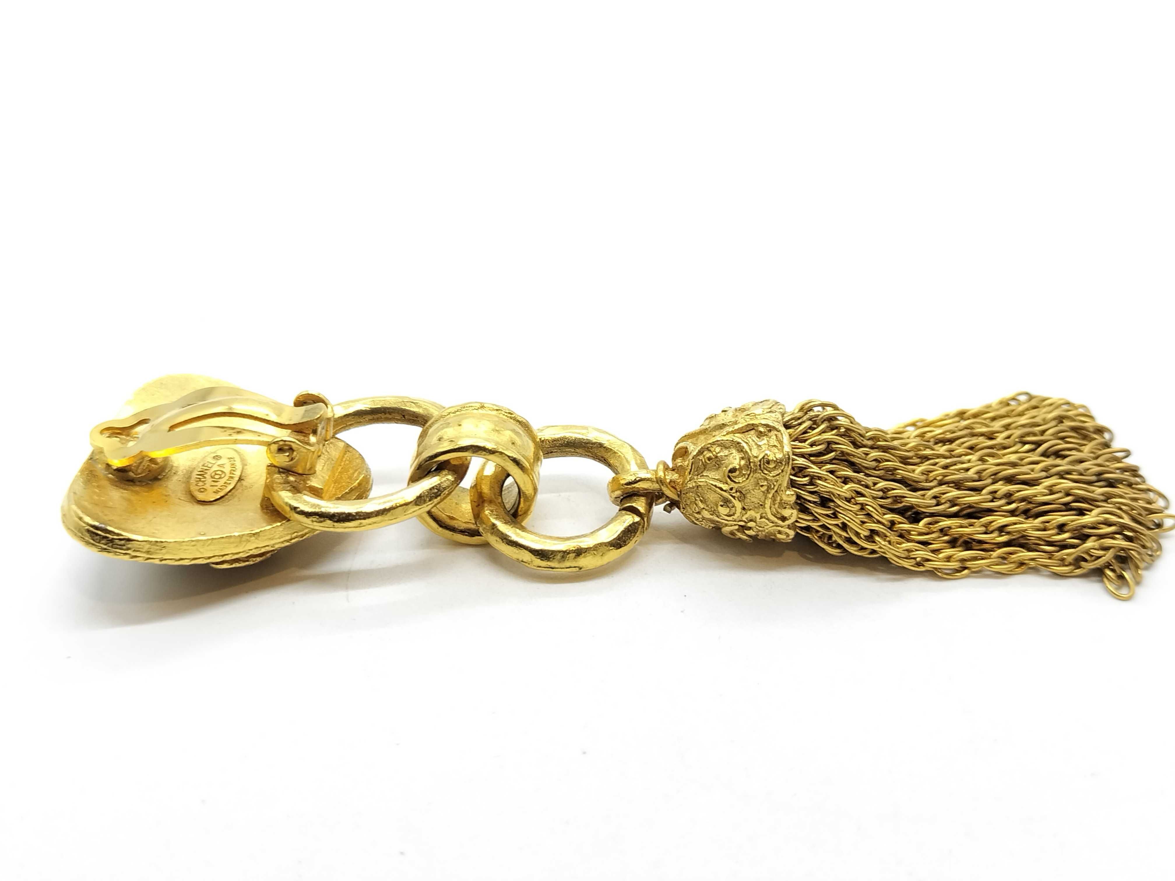 Earring (Single Earring) - Coco Mark Fringe Earring — view 4