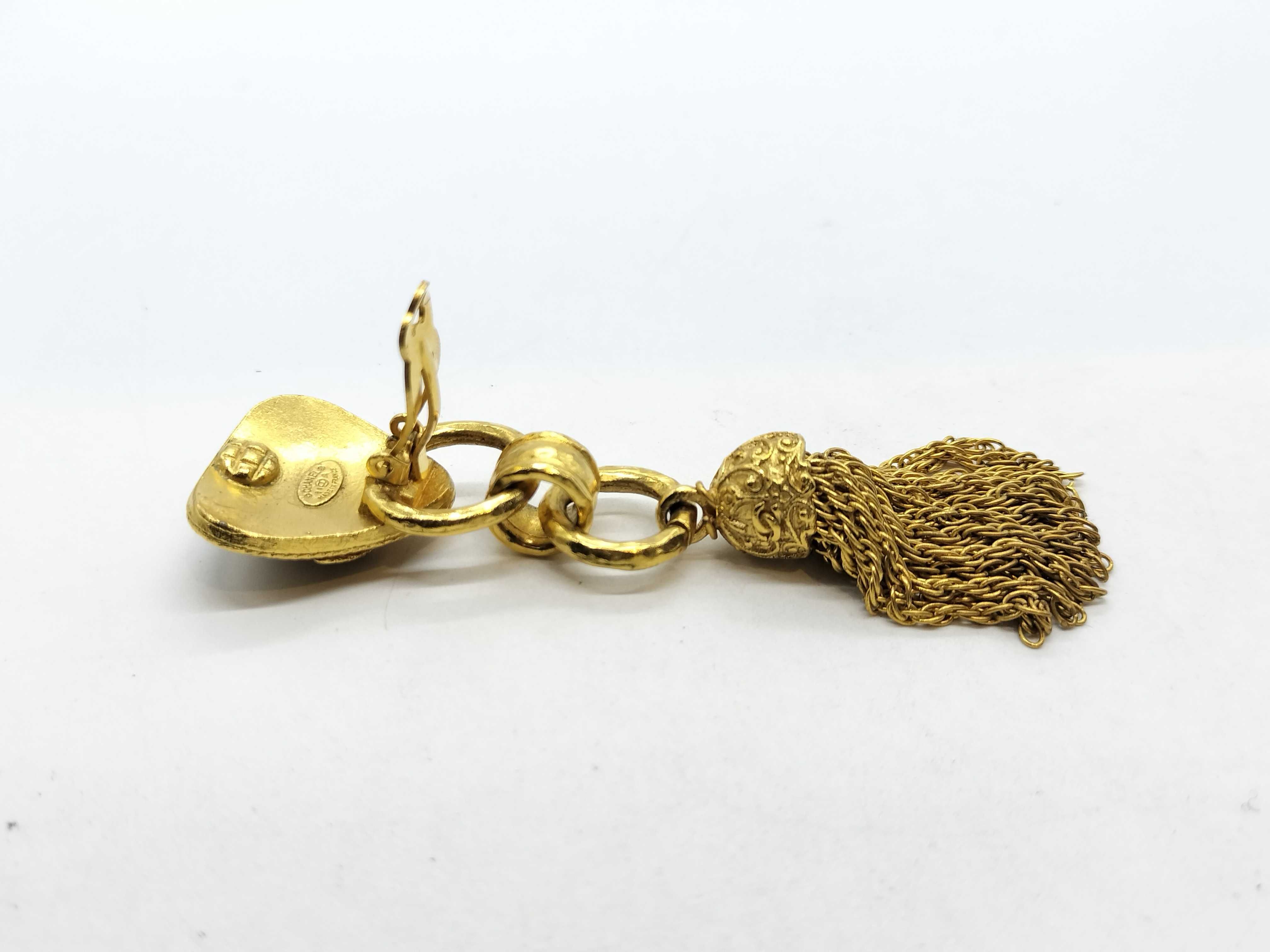Earring (Single Earring) - Coco Mark Fringe Earring — view 5