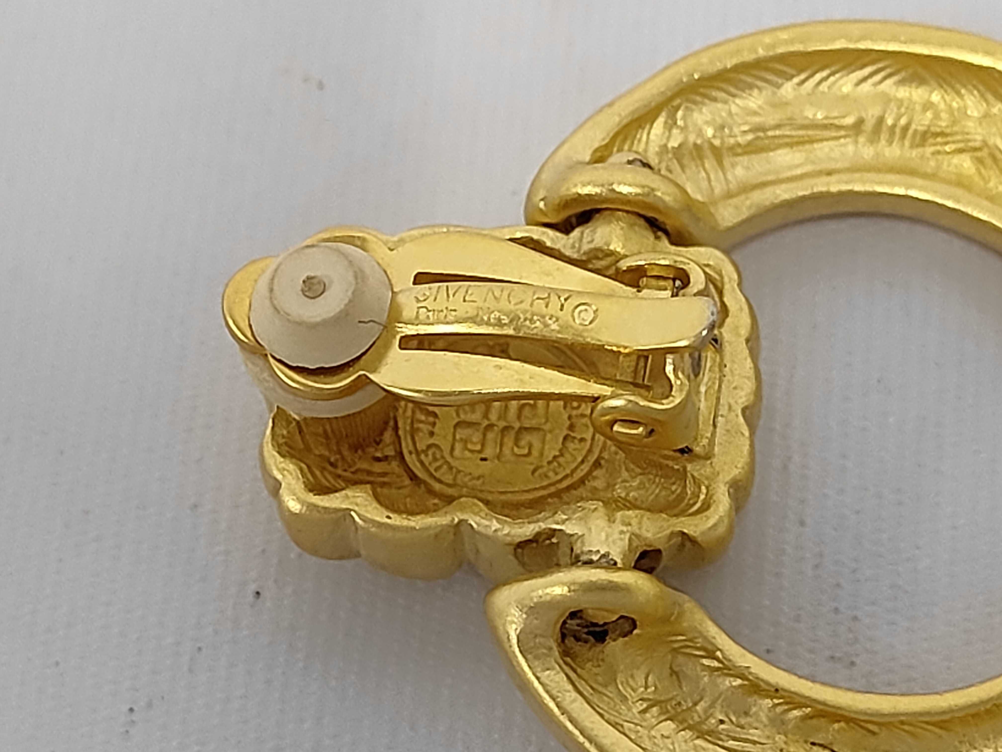 Vintage Door Knocker Gold Earrings — view 4