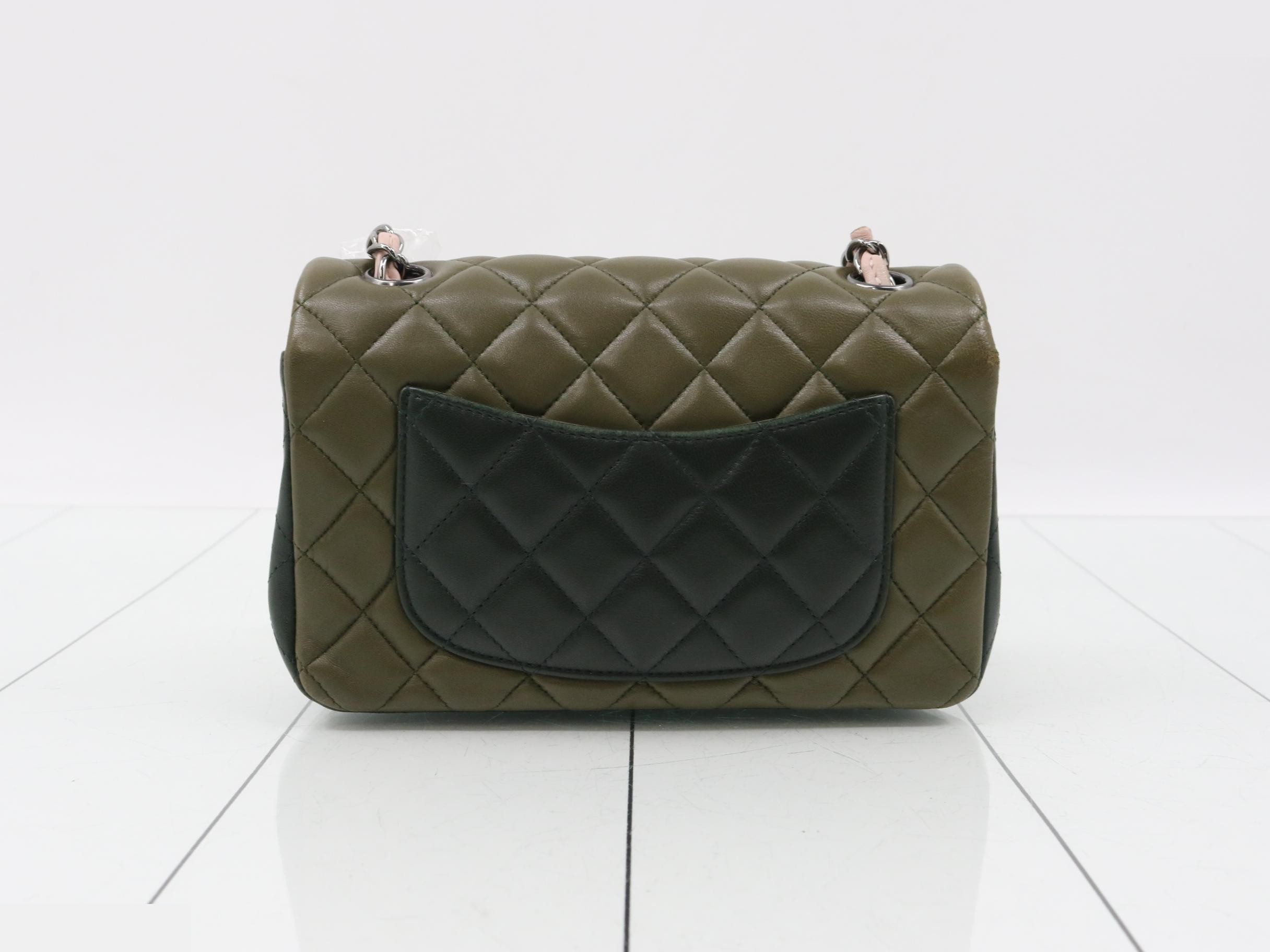 Bicolor Mini Matelassé Shoulder Bag — view 2