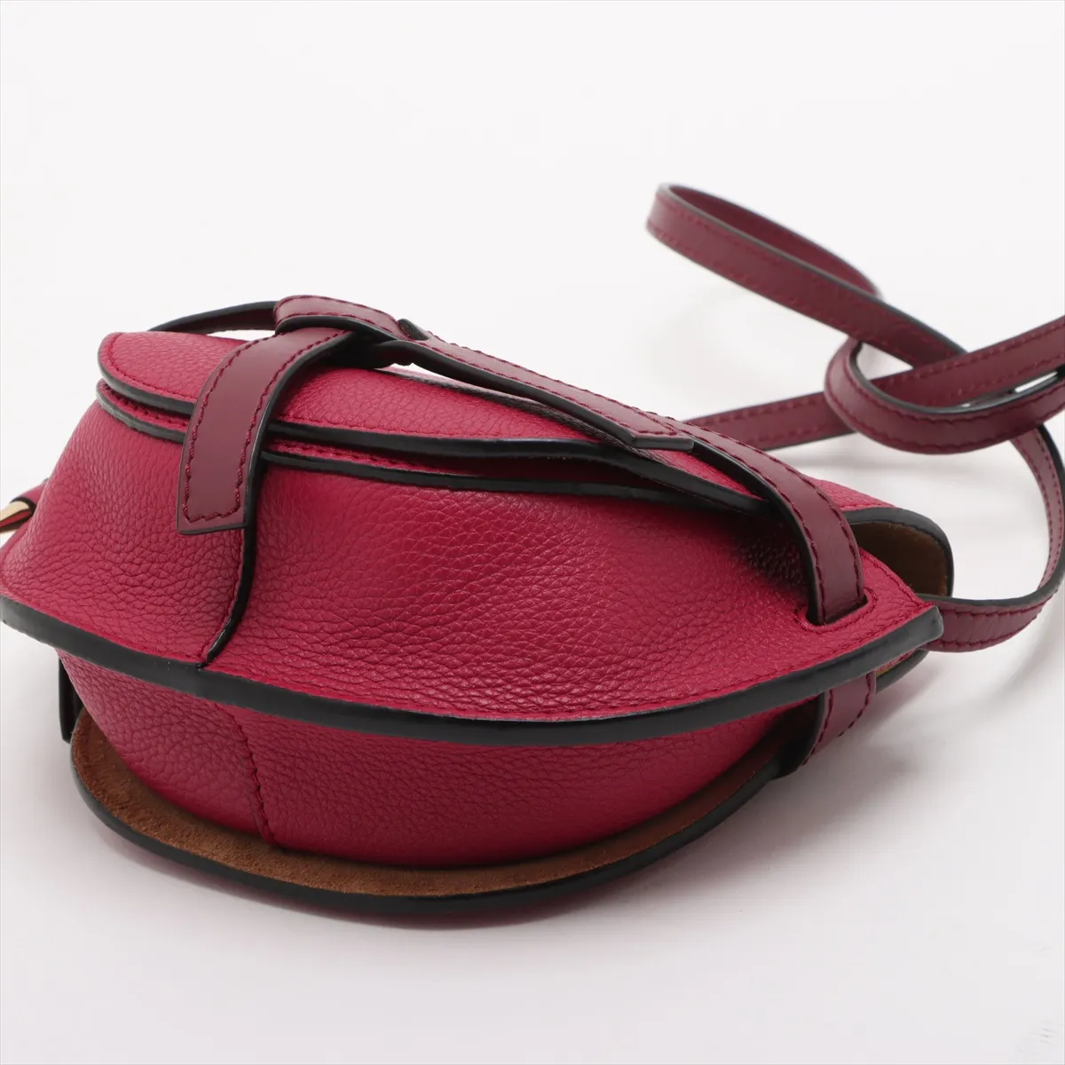 Mini Gate Bag Leather Shoulder Bag Red — view 3