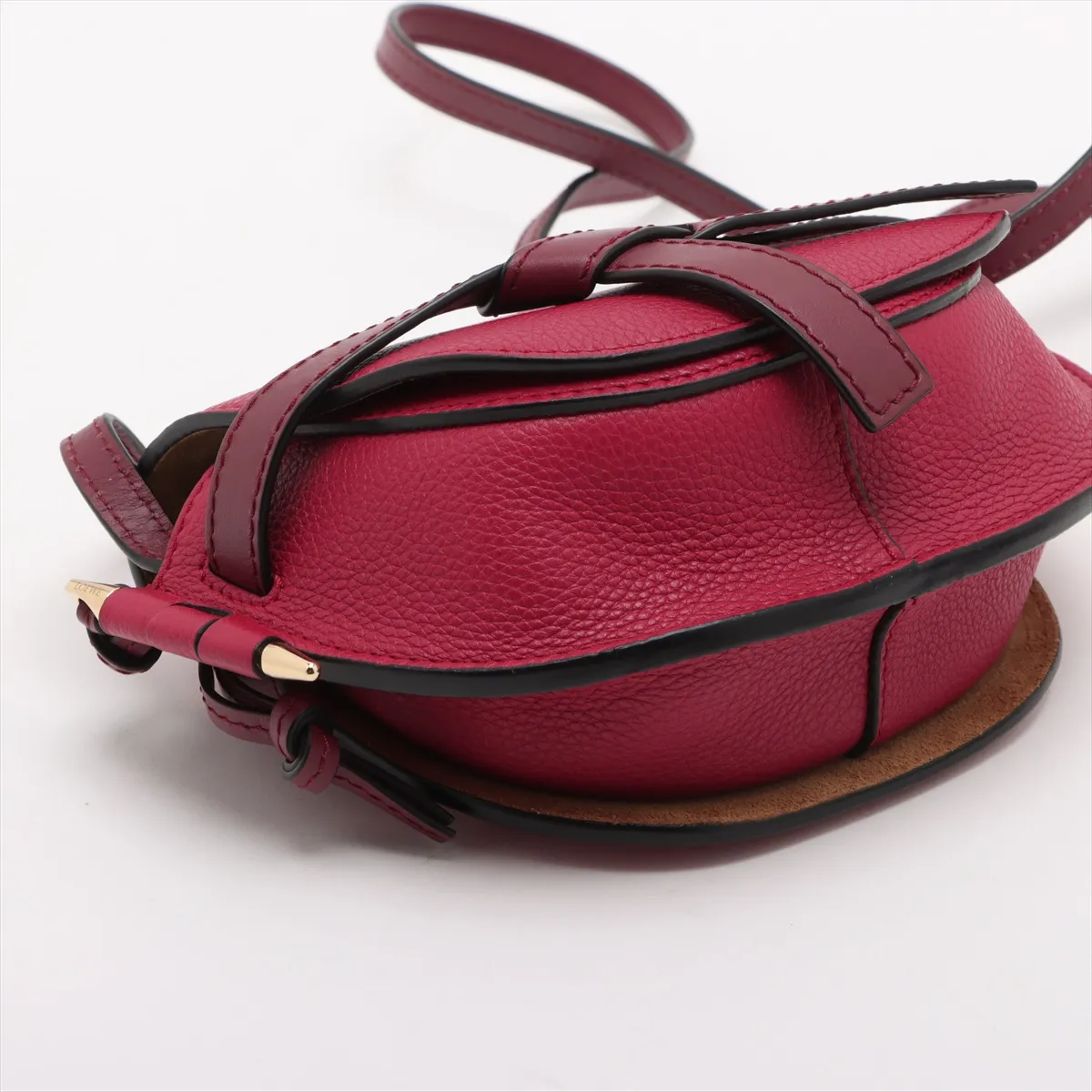 Mini Gate Bag Leather Shoulder Bag Red — view 4