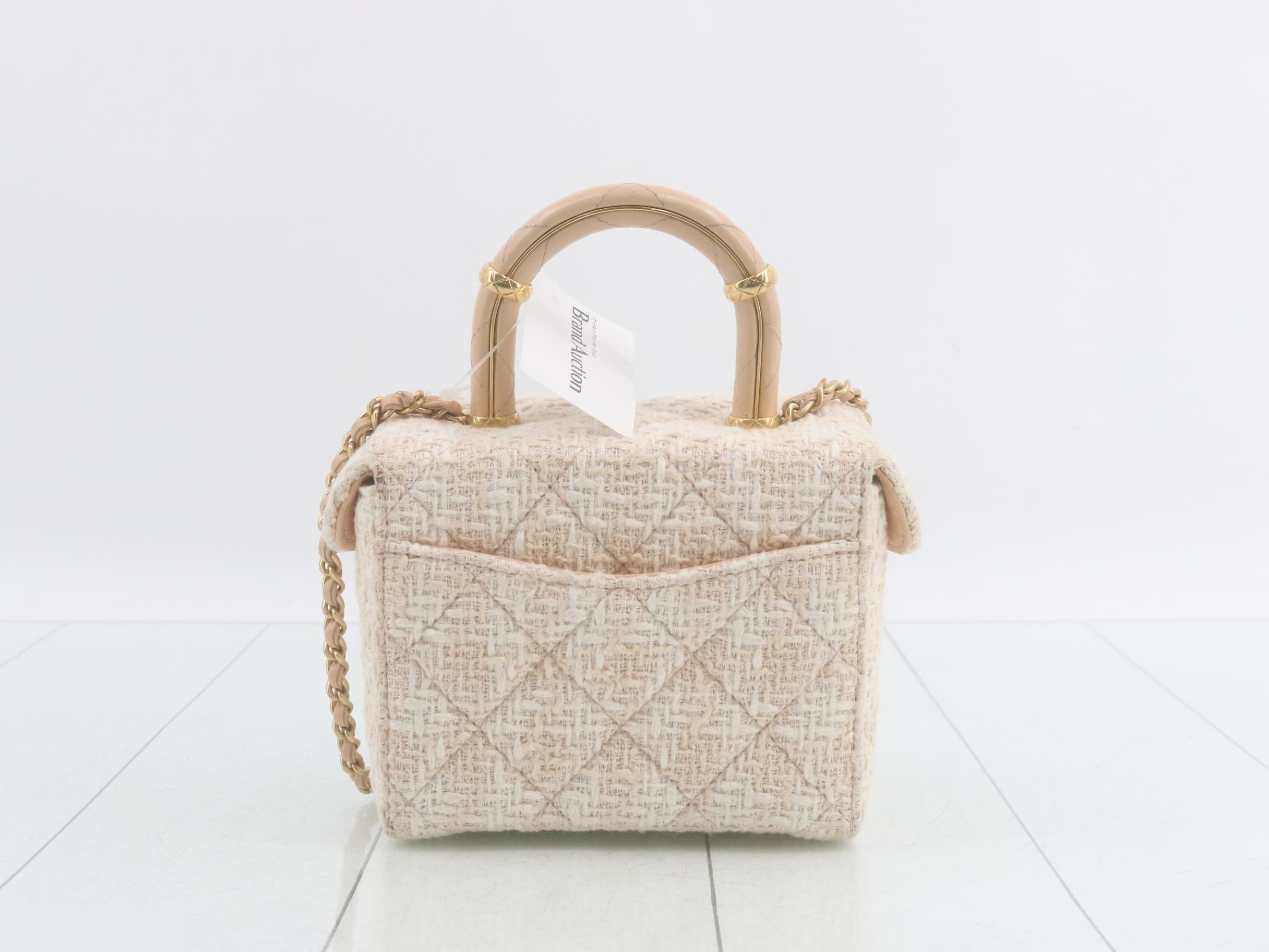 IC Plate Vanity Chain Shoulder Bag Tweed — view 2