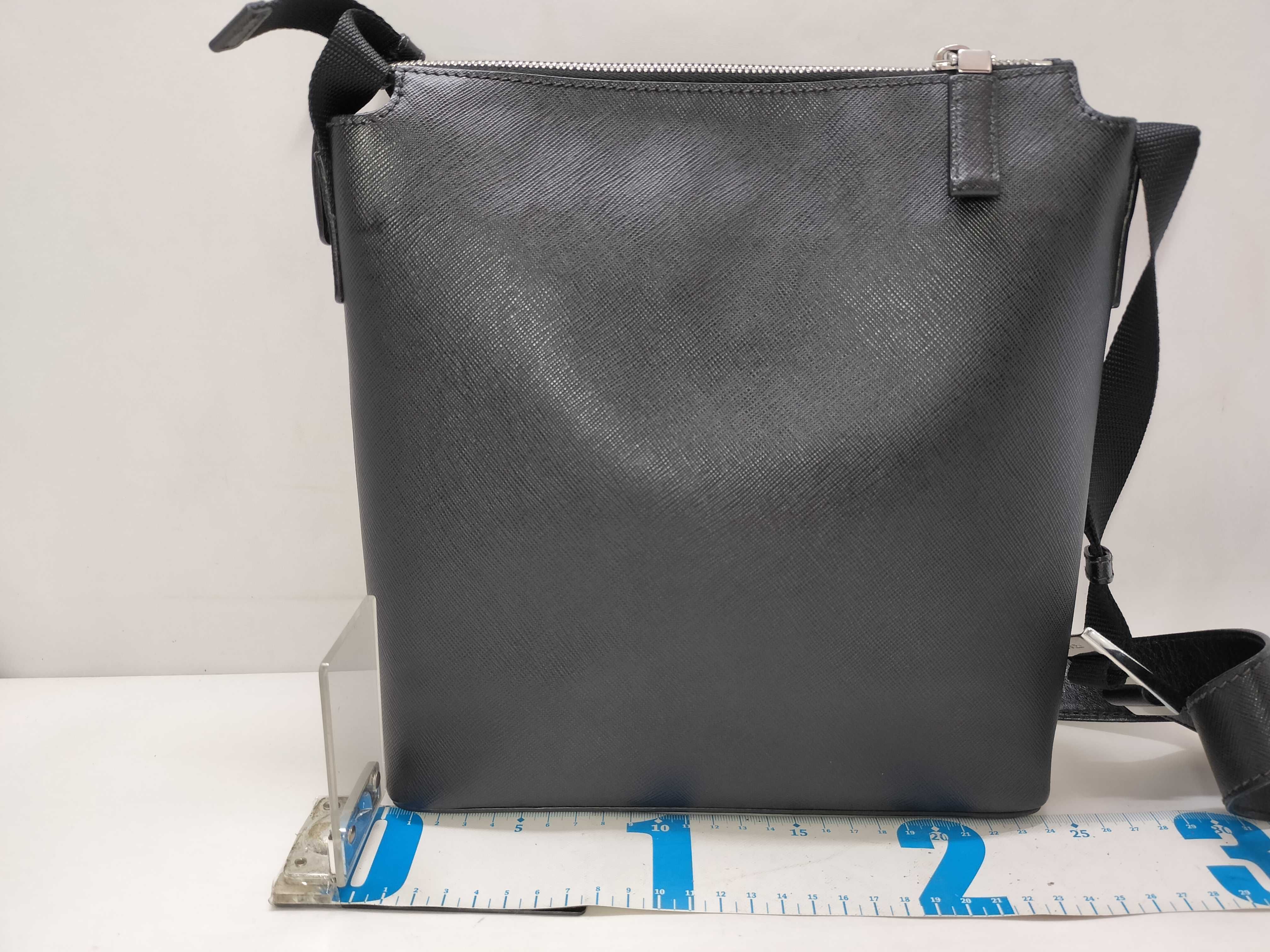 Saffiano Travel Leather Shoulder Bag Black 2VH062 Shoulder Bag — view 2