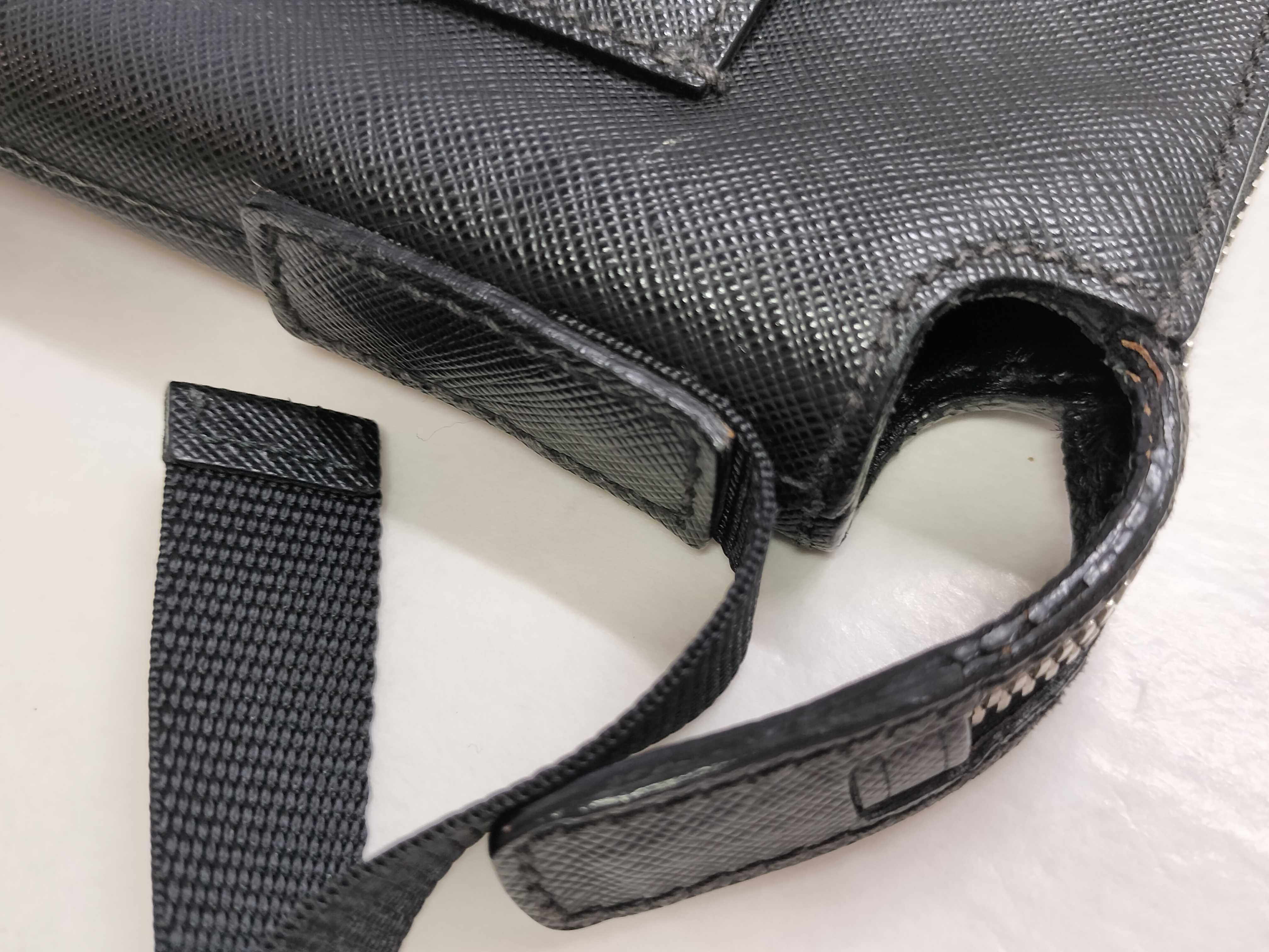 Saffiano Travel Leather Shoulder Bag Black 2VH062 Shoulder Bag — view 5
