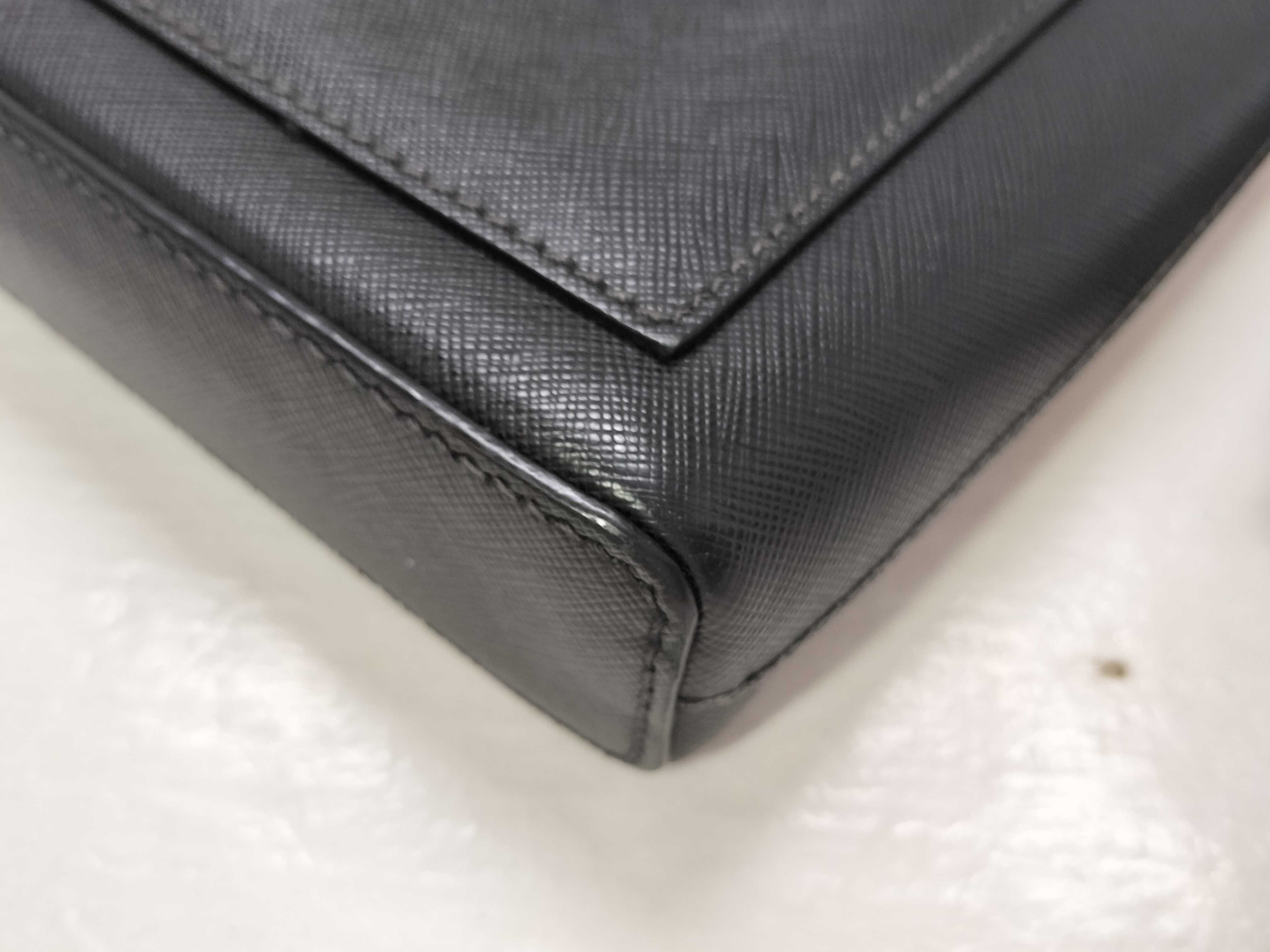 Saffiano Travel Leather Shoulder Bag Black 2VH062 Shoulder Bag — view 7
